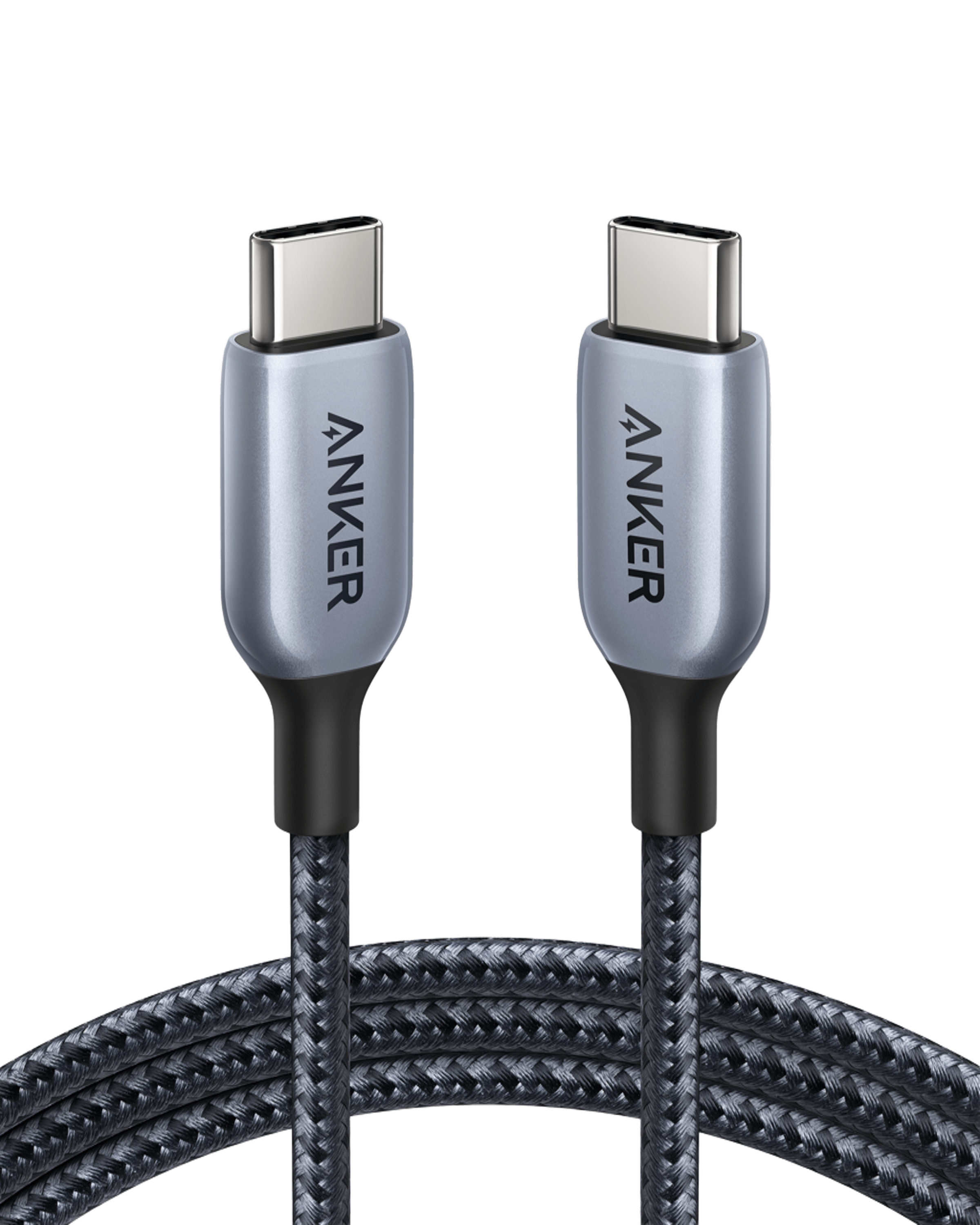 Anker 765 USB-C to USB-C Cable 140W Nylon 6ft, Grey