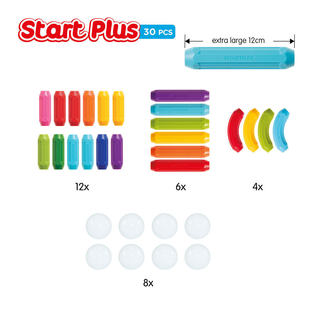 SmartMax Start Plus — 30 Piece Magnetic Building Set
