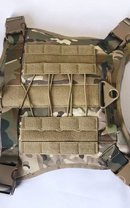 Tactical Dog Harness Nylon Handle Adjustable Training Harness Pet Working Vest