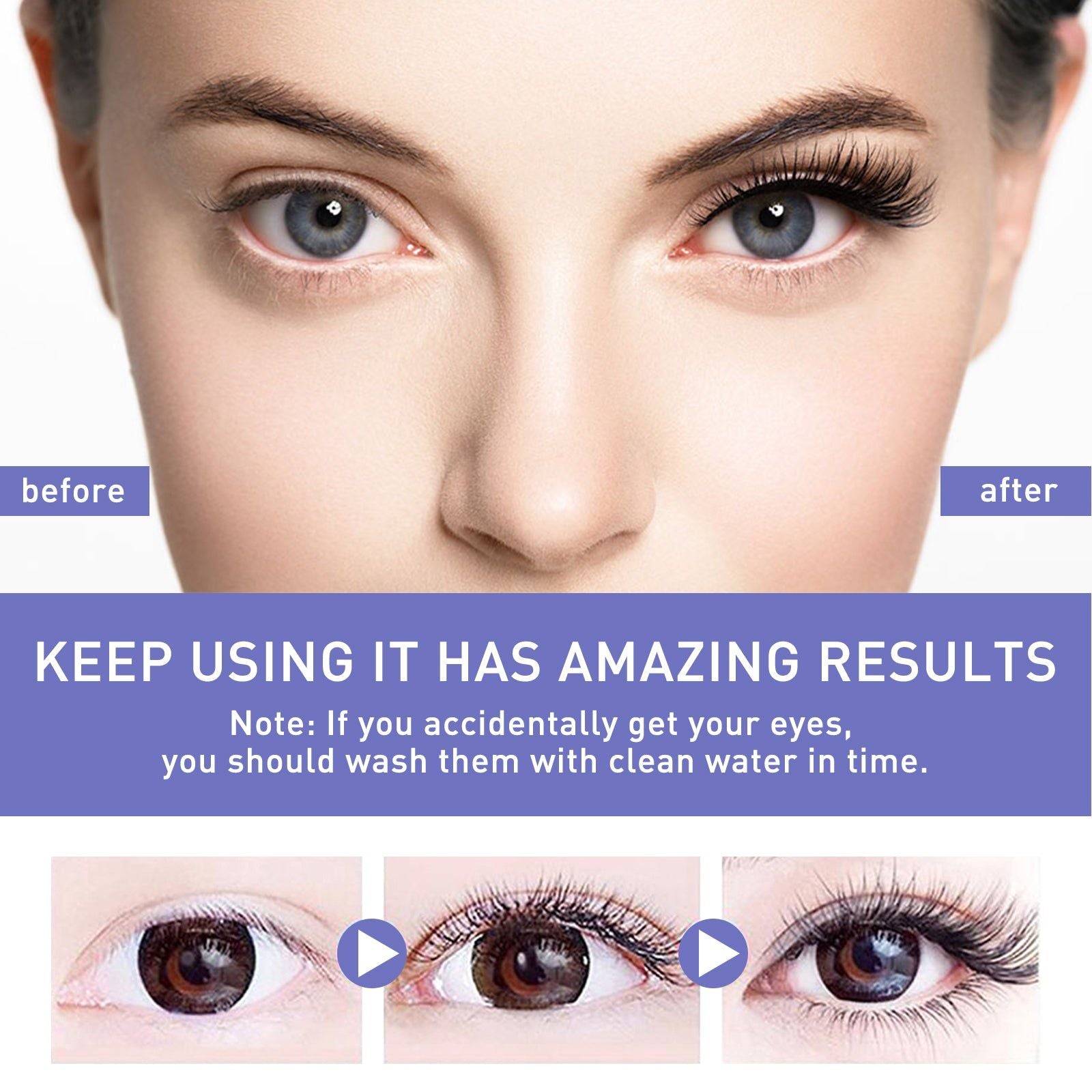 Black Curl Eyelash Essential Oil, Natural Moisturizer, Long Curl, Nourishing Lash Serum ,10ml/box