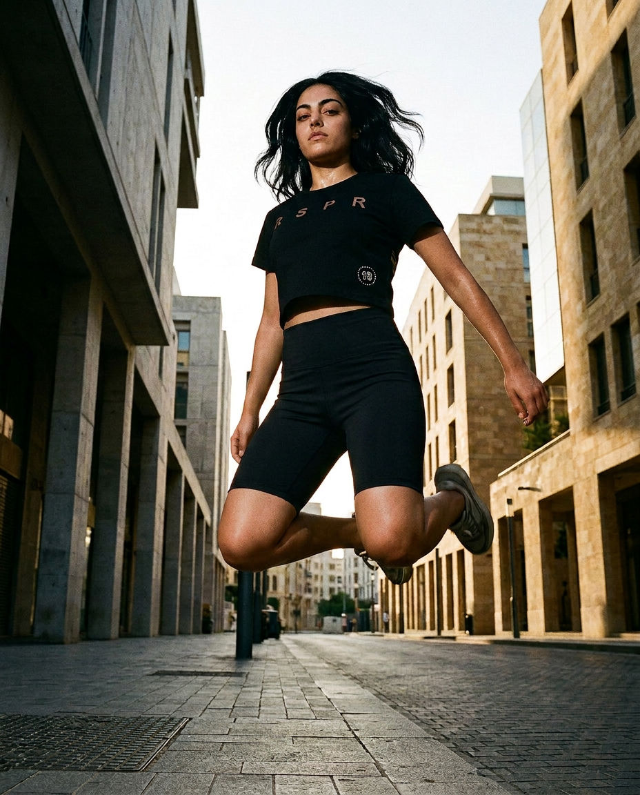 RSPR BLACK CROP TOP No. 10 (RSPR PRINT)