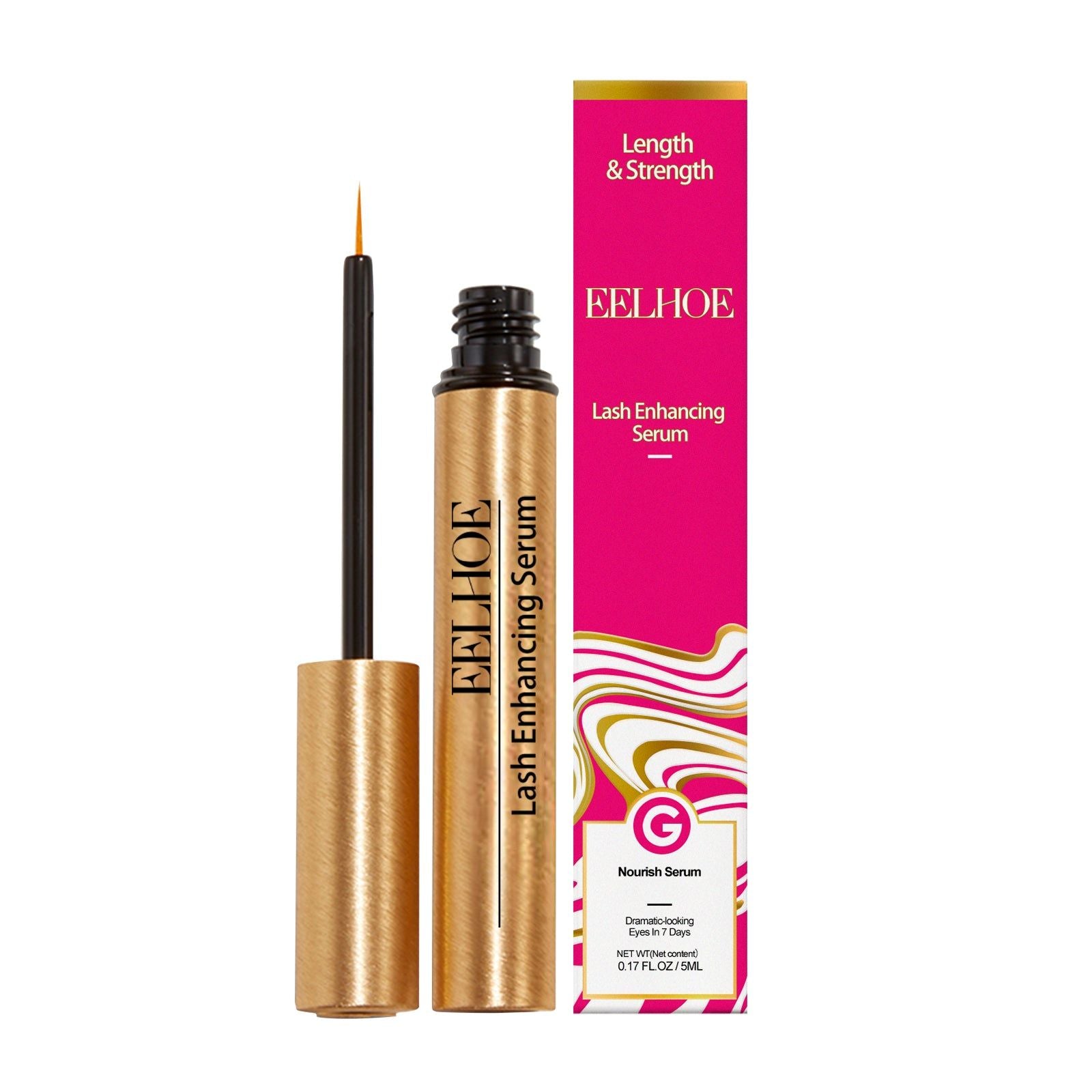 Curling Eyelashes Serum, Natural Long, Thick, Moisturizing, Lash Enhancer ,5ml