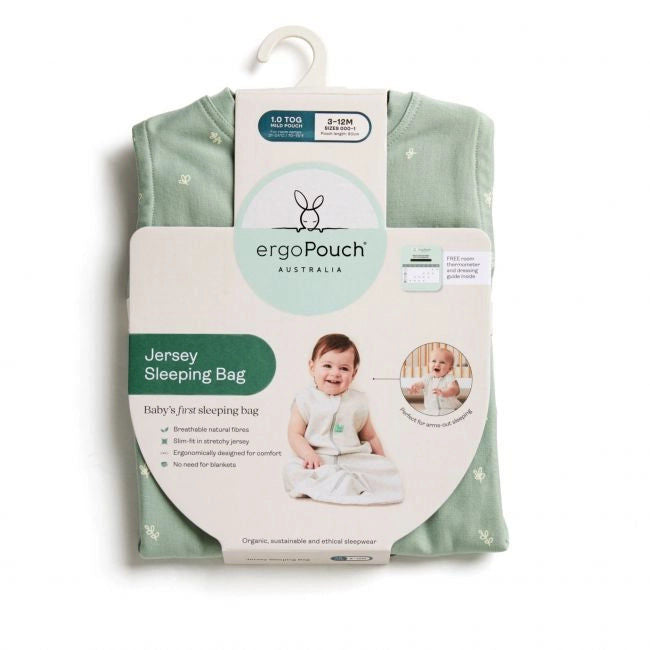 Organic Cotton Jersey Sleeping Bag - Grey Marle (3-12M)