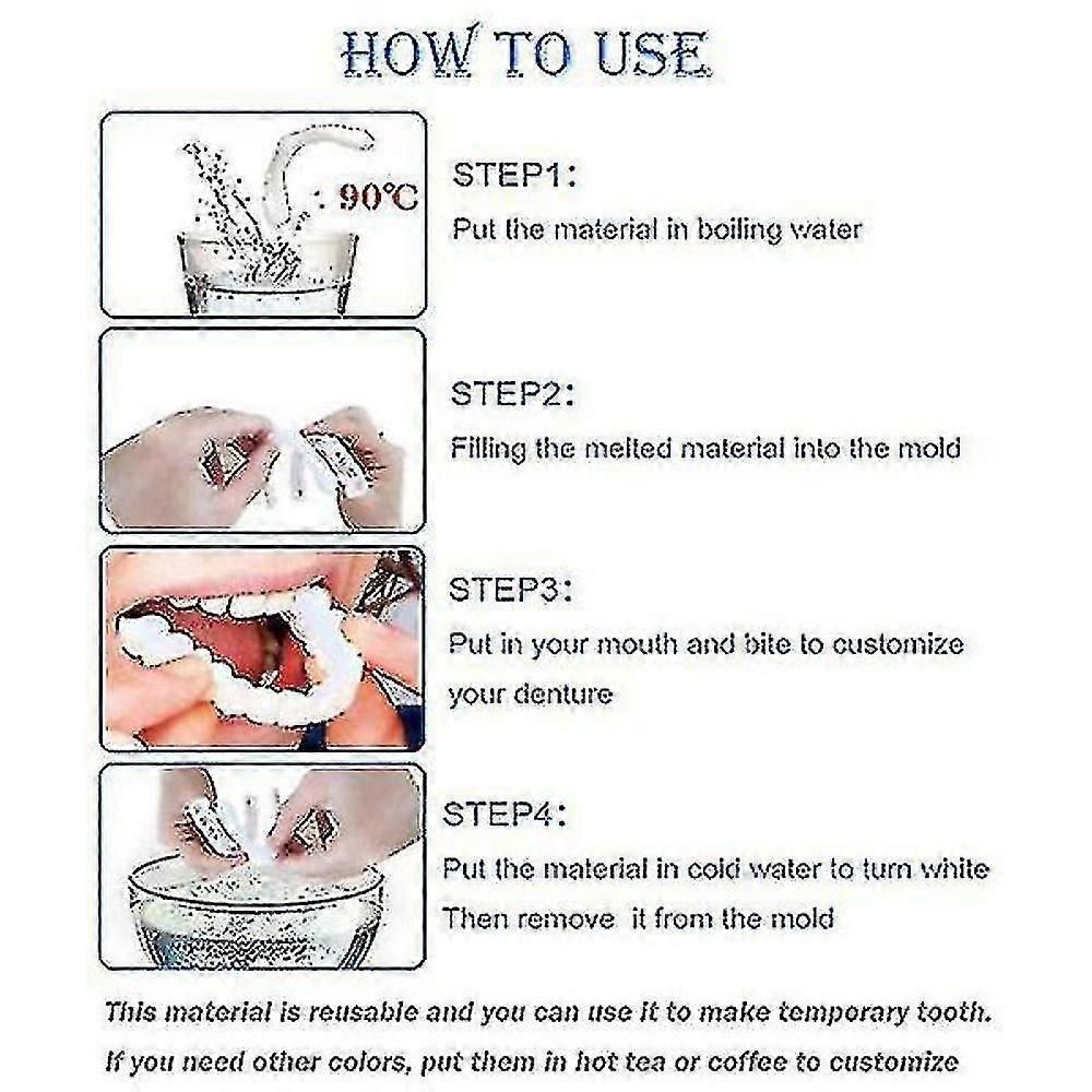 Upper/lower Comfort Fit Flex Whitening Denture Braces zxin