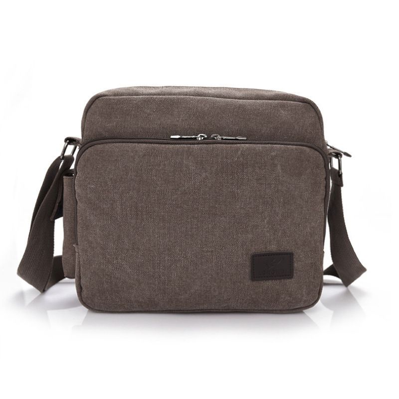 Multifunction Canvas Shoulder Men Bag Crossbody Handbag Vintage Messenger Bag