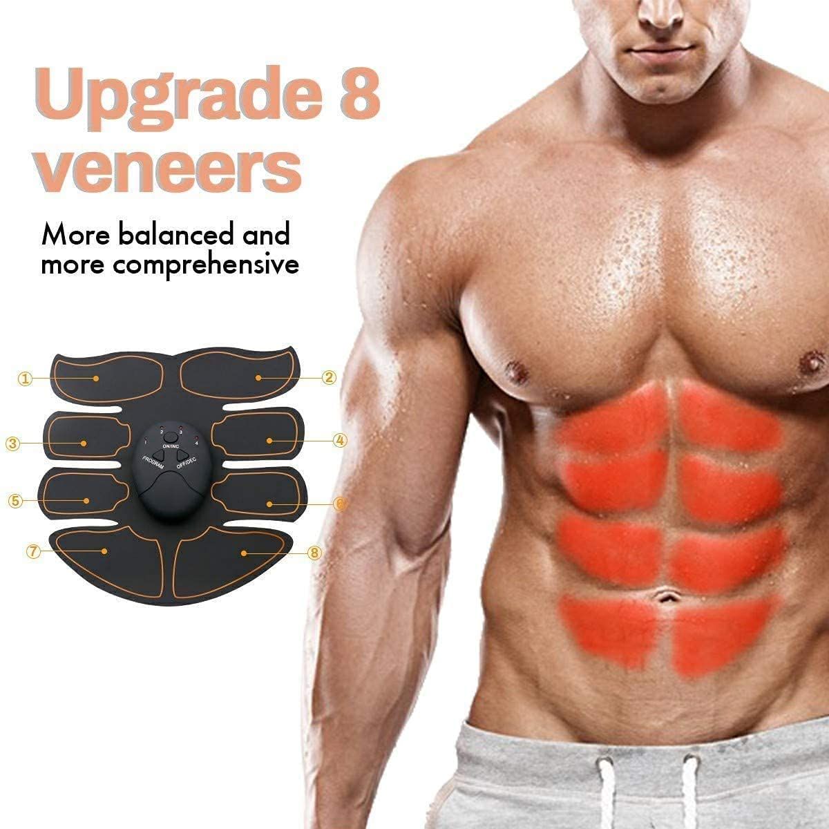 Muscle Stimulator EMS Abdominal Trainer Fat Burner Body Building Device Fitness Equipment