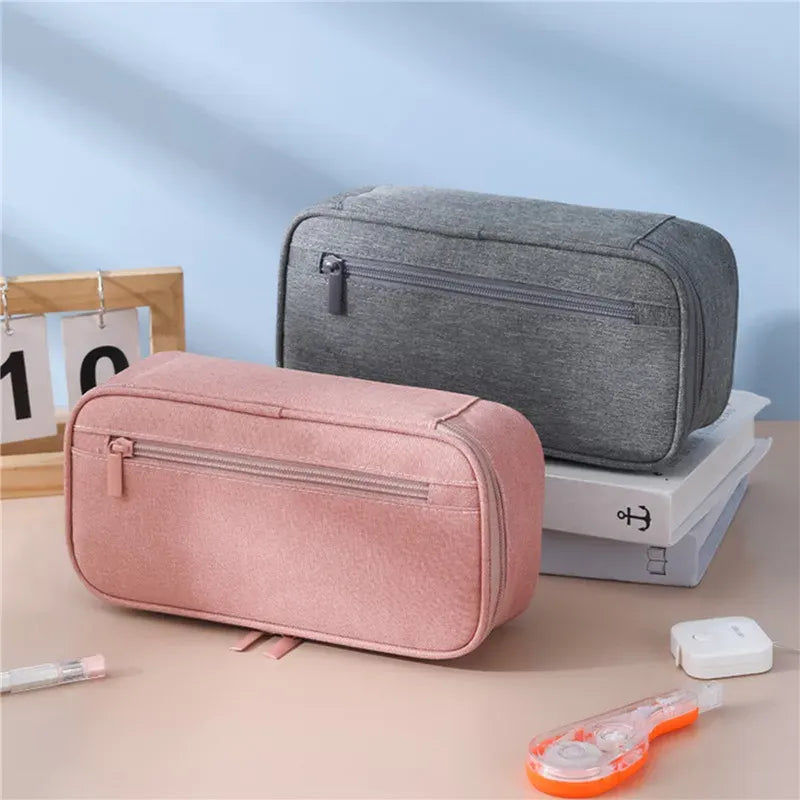 Large Capacity Pencil Case Pen Storage Bag Storage Pouch Student Stationery Boxes