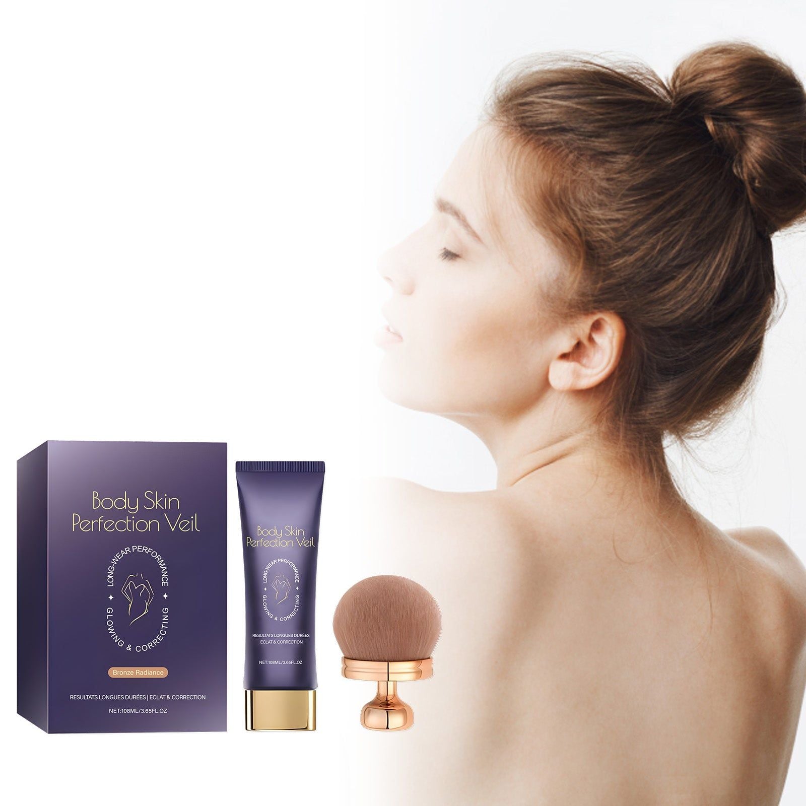 Bronze Radiance Body Concealer, Cover Up Defects, Hydrating, Long-Lasting, Flawless Skin ,1set