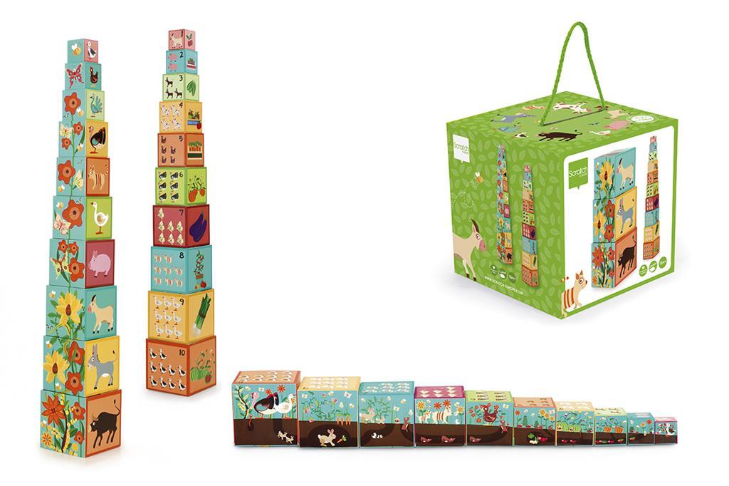 Stacking Tower Jumbo Farm 10 Pcs