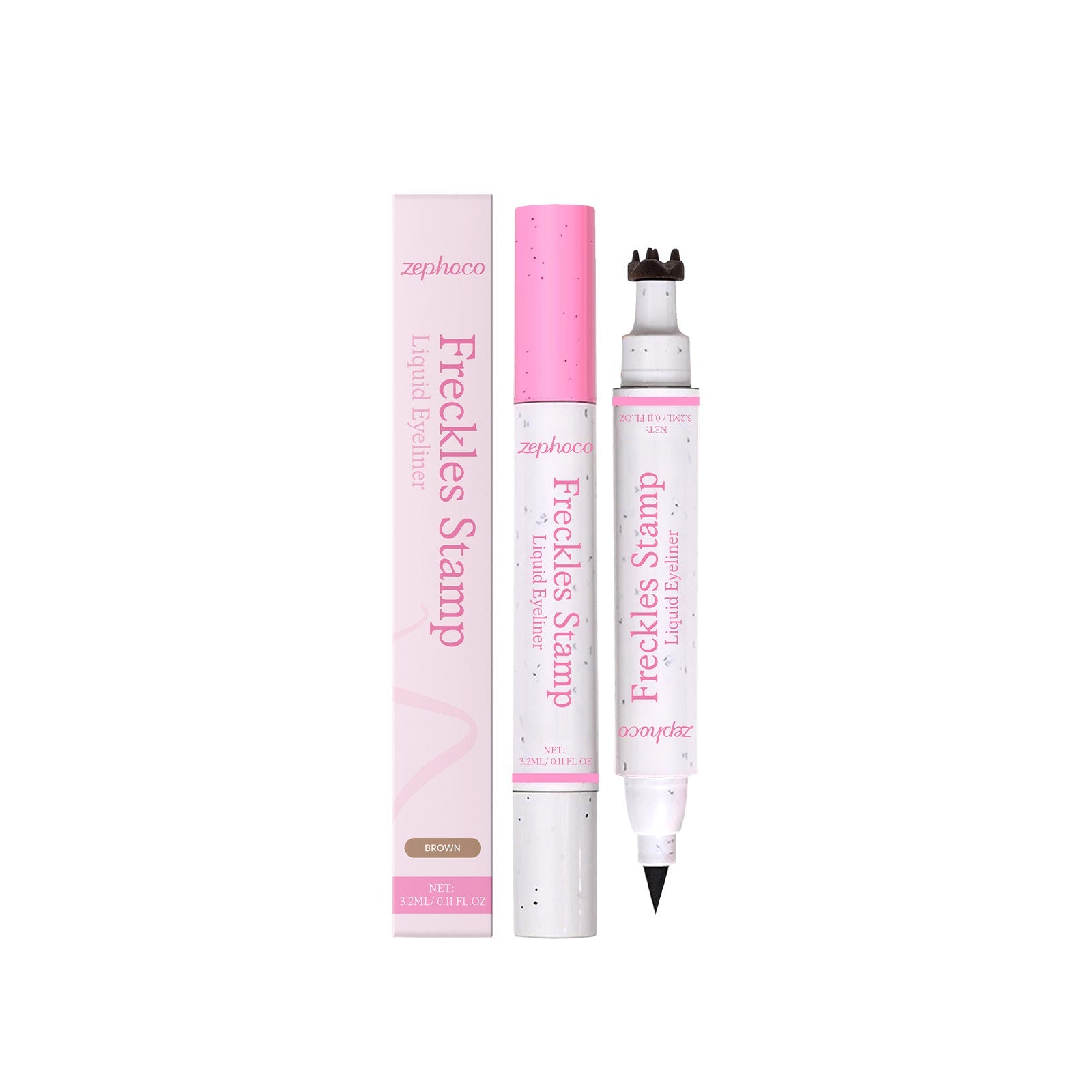 2-in-1 Waterproof Eyeliner Freckle Pen, Natural Makeup, Smudge-Proof, Beauty Products ,3.2ml