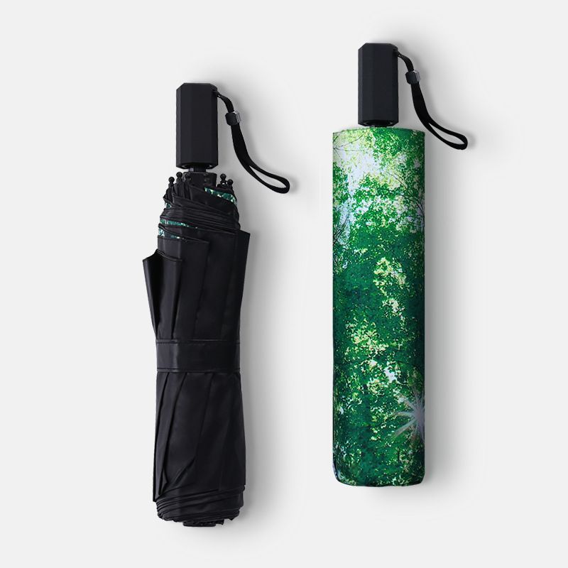 Print Folding Umbrella Anti UV Umbrella Portable Outdoor Travel Umbrella
