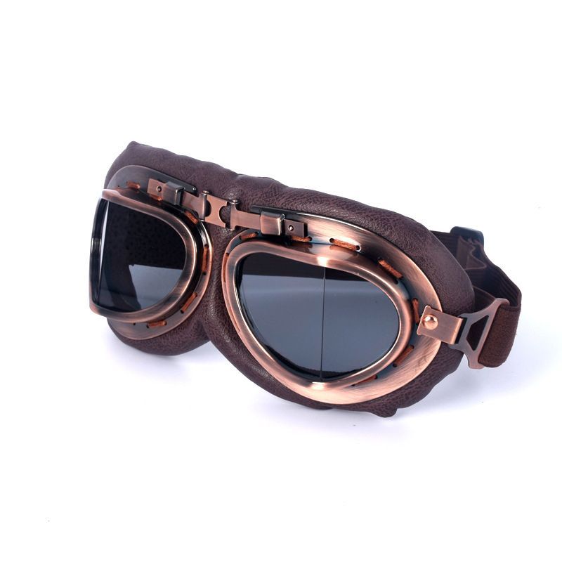 Retro Motorcycle Goggles Vintage Helmet Sunglasses Hiking Ski Eyewear