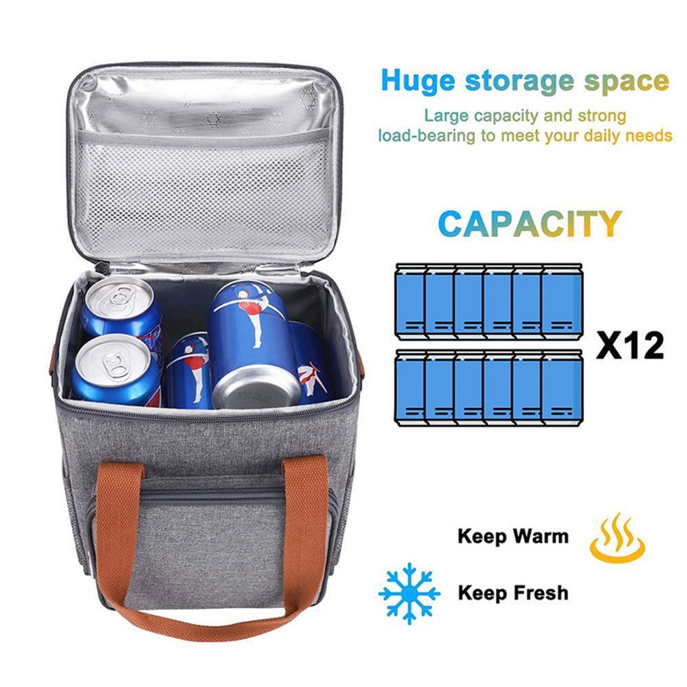 Insulated Lunch Bag with Shoulder Strap for Work and Travel