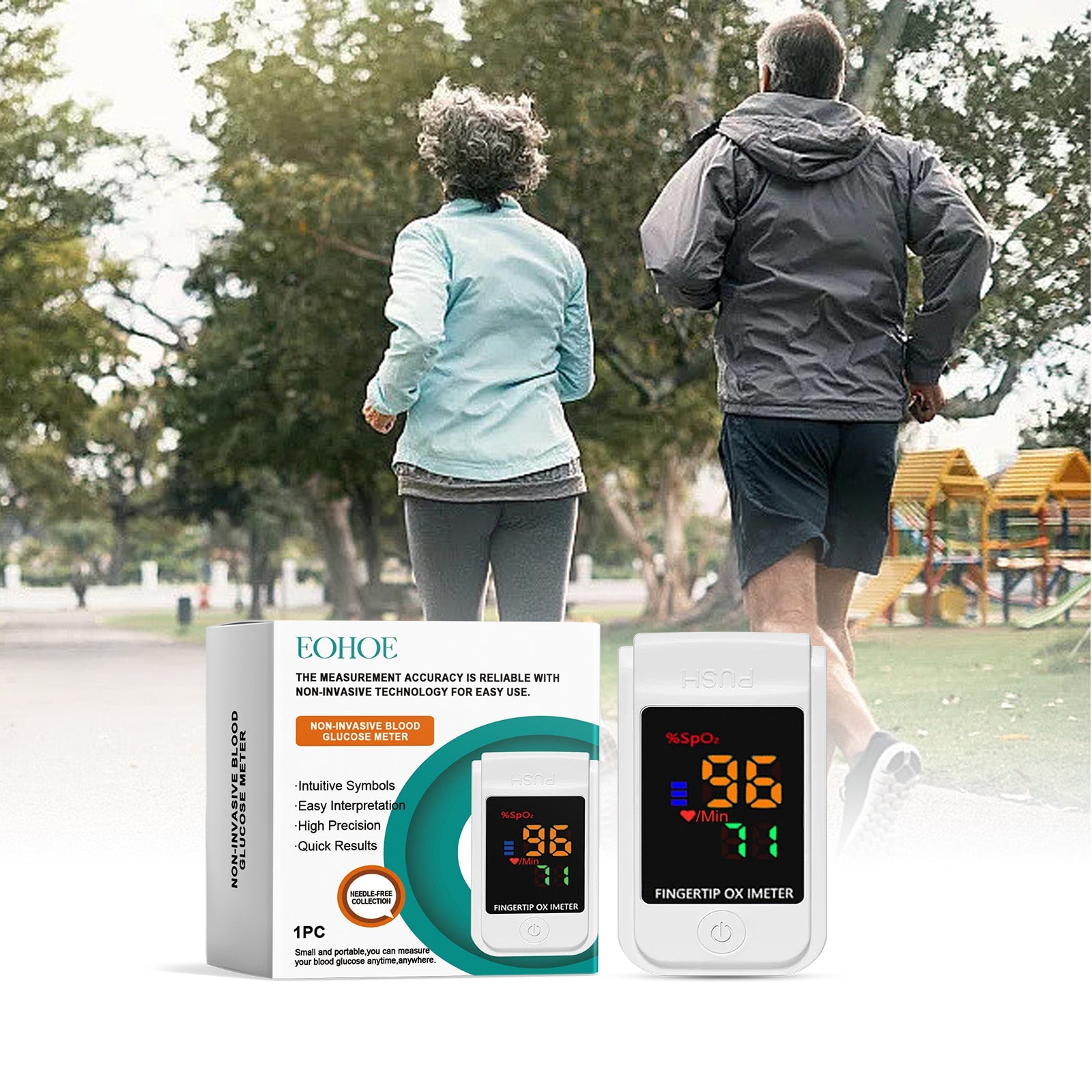Body Care Device, Blood Sugar Monitor for Elderly, Pain-Free, Non-Invasive ,1pcs