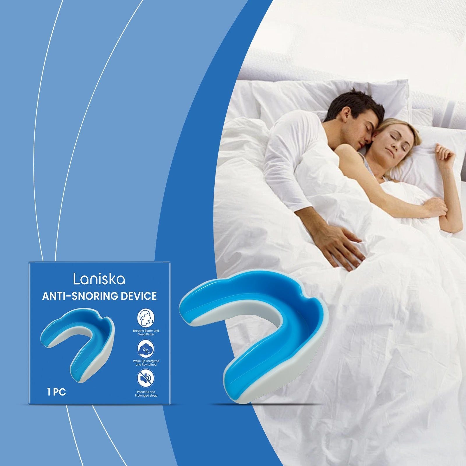 Anti-Snoring Series, Comfortable Sleep Aid, Gentle Mouthpiece, Sleep Better Tonight ,1pcs