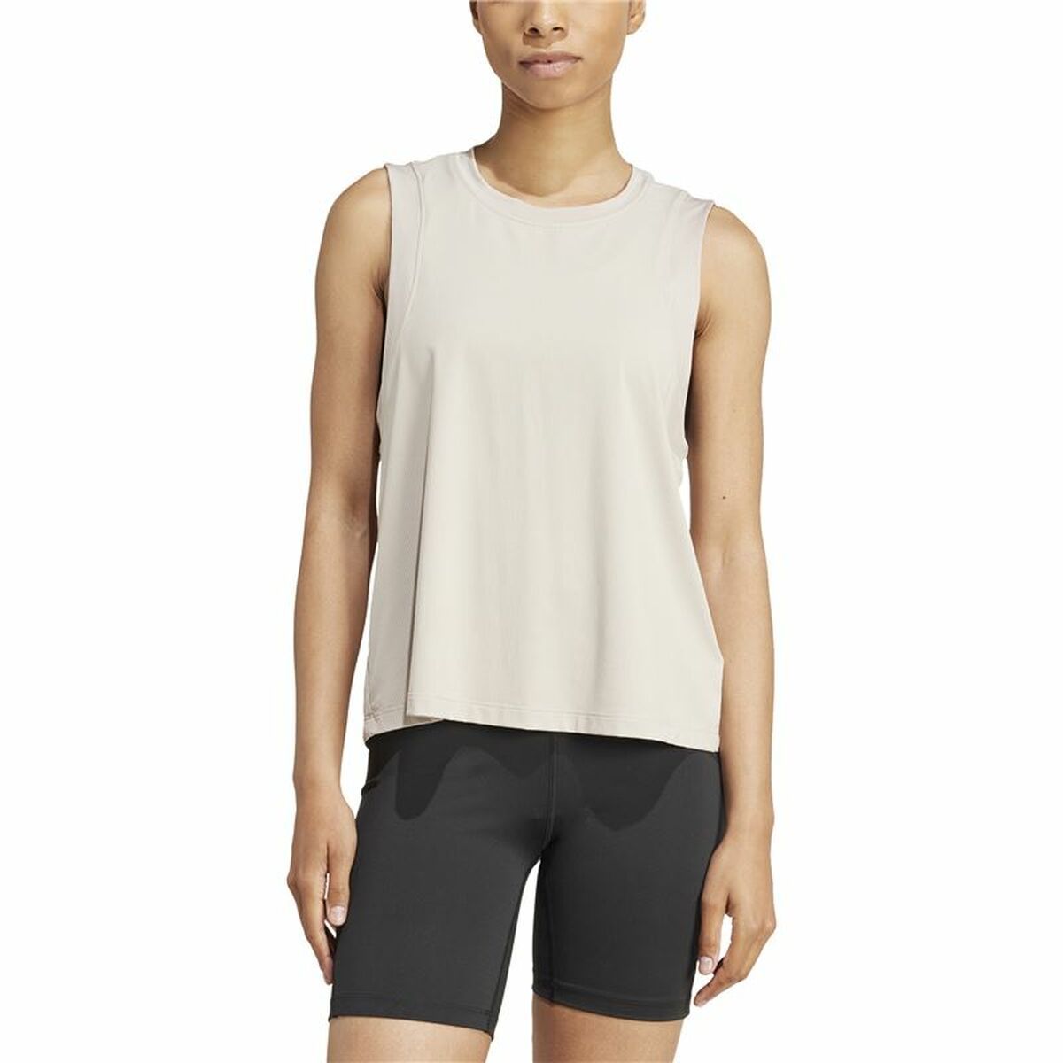 Tank Top Women Adidas Studio Beige