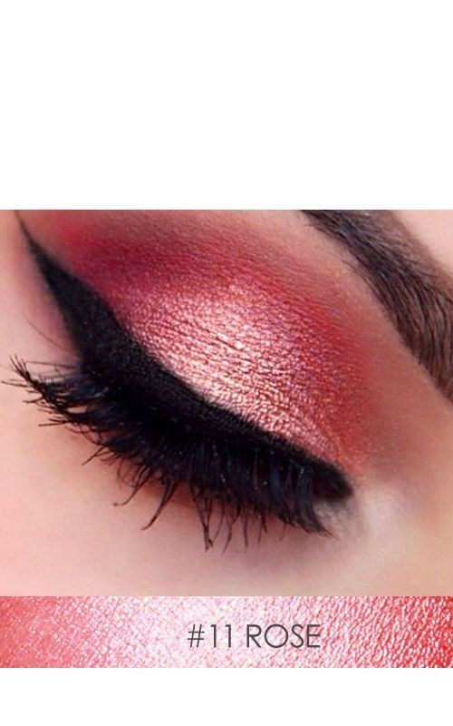 Focallure Waterproof Eyeshadow Stick - 12 Color Palette for Long-lasting Eye Makeup