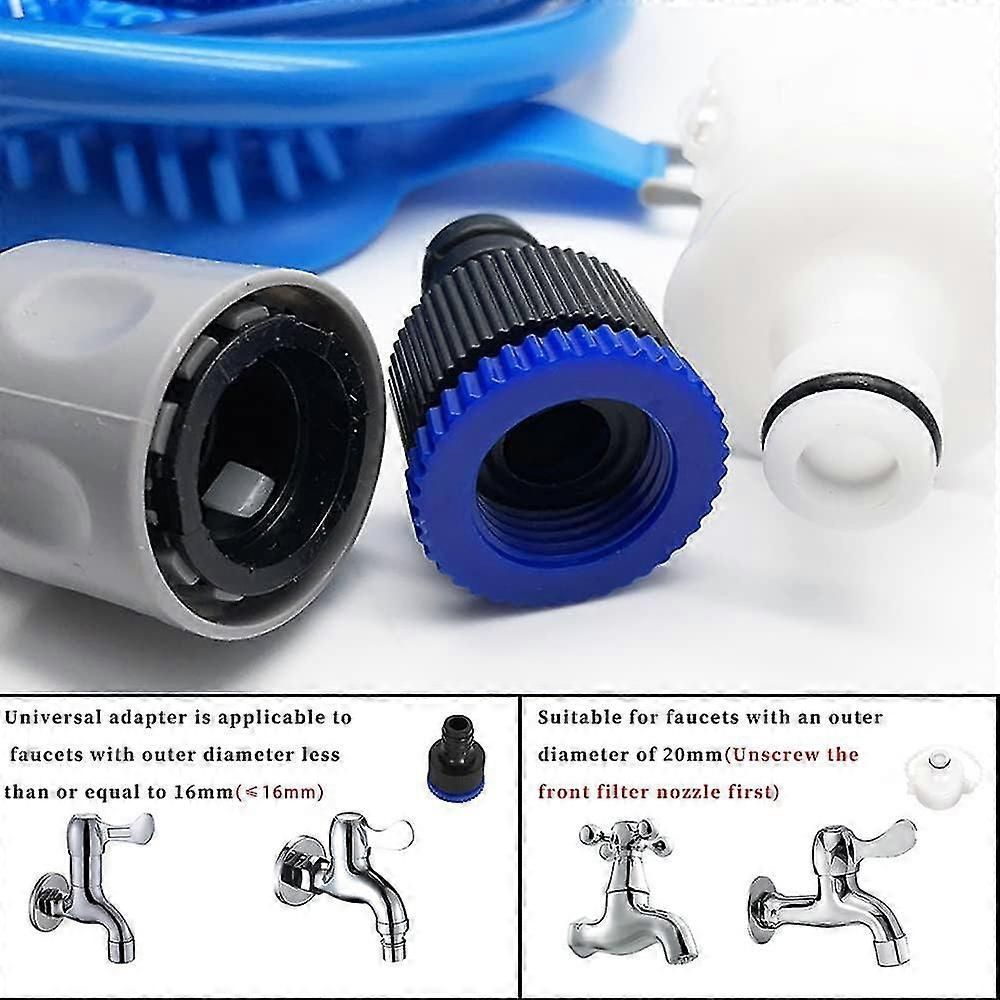 Pet Shower Spray Head With Brush and 2.5M Hose