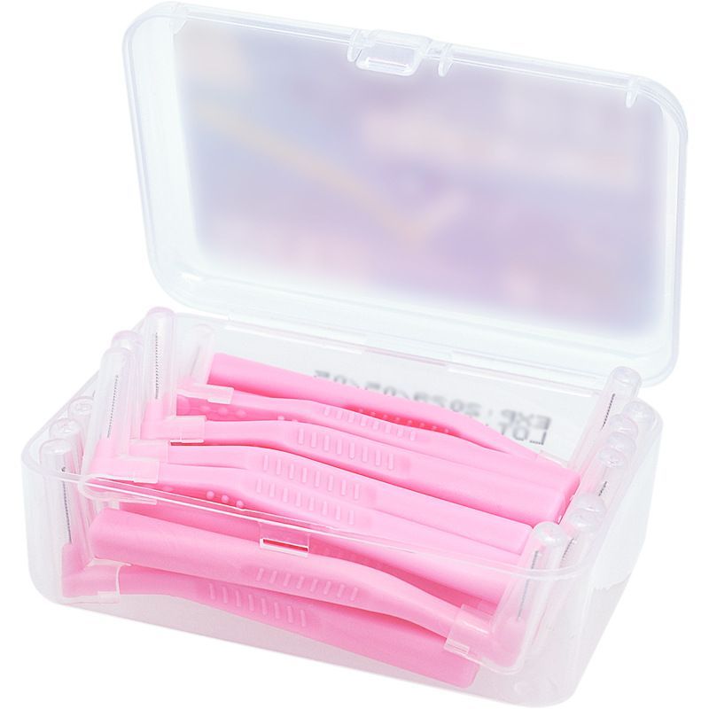 L Shape Interdental Brush Orthodontic Toothbrush Kit Oral Hygiene Dental Flosser Cleaning Tool