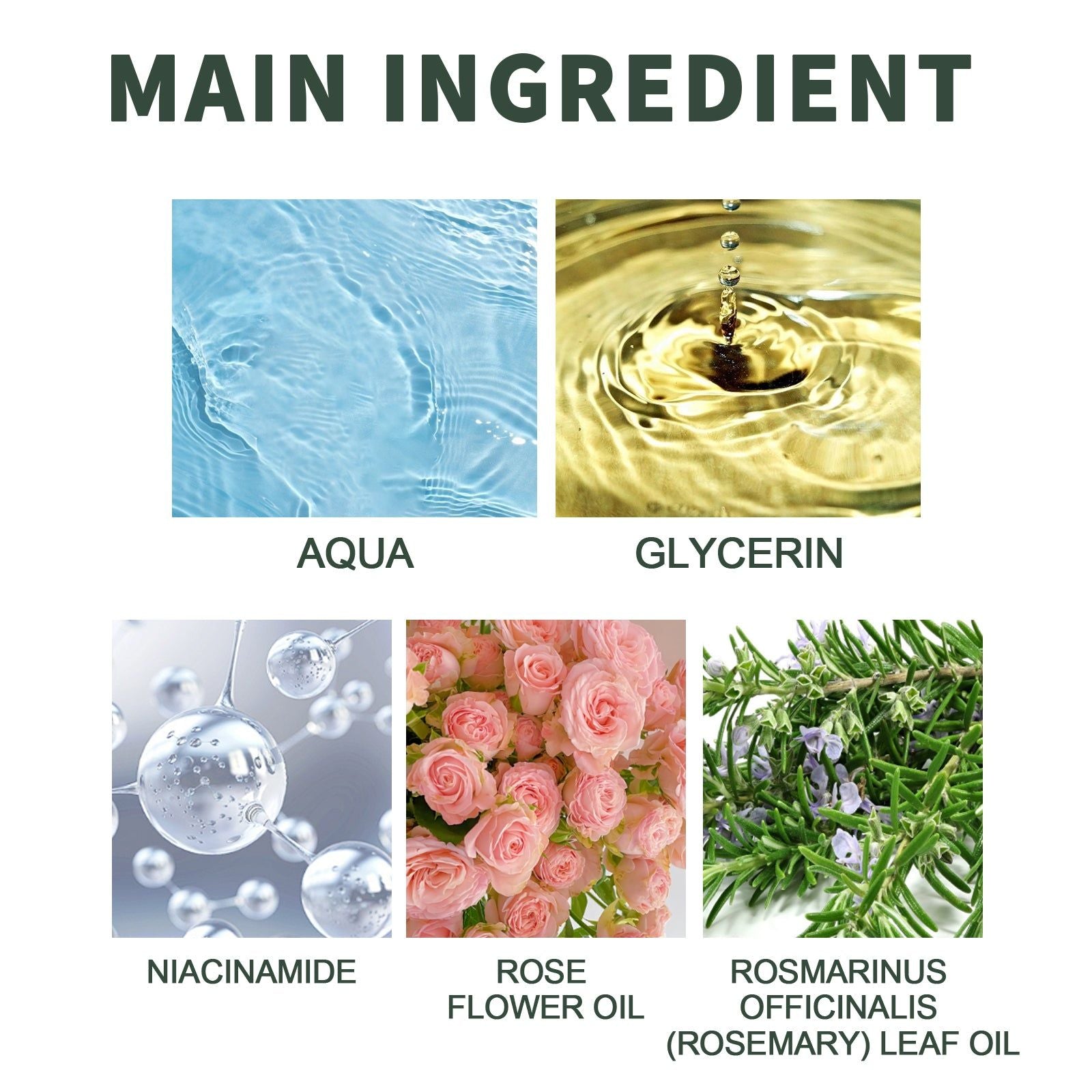 Revitalize Skin with Rosemary Essential Oil, Acne, Brightening, Moisturizing, Hair & Skin Care ,60ml