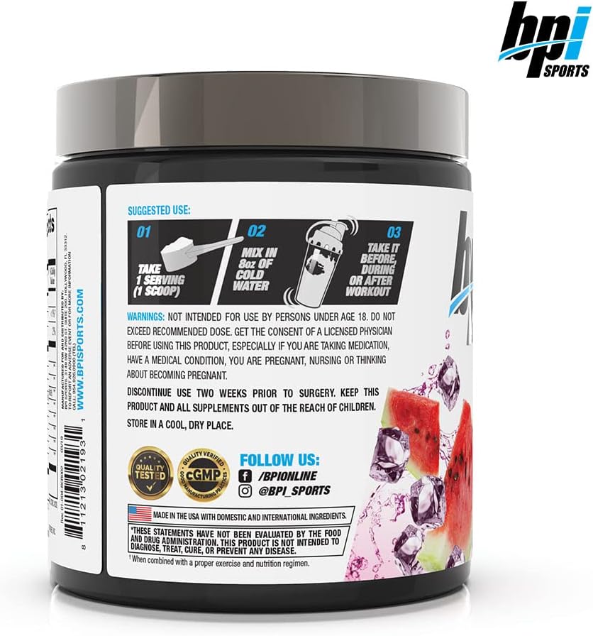 أفضل منتج BCAA بنكهة البطيخ من BPI Sports، 300 جرام