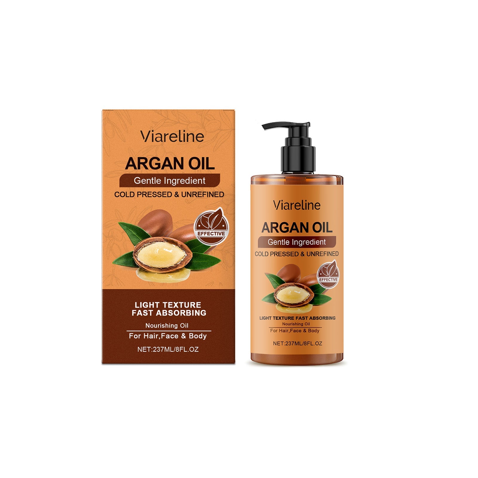 Argan Oil for Body Care, Hydrating Hair & Skin Moisturizer, Multi-Functional Essential Oil ,237ml