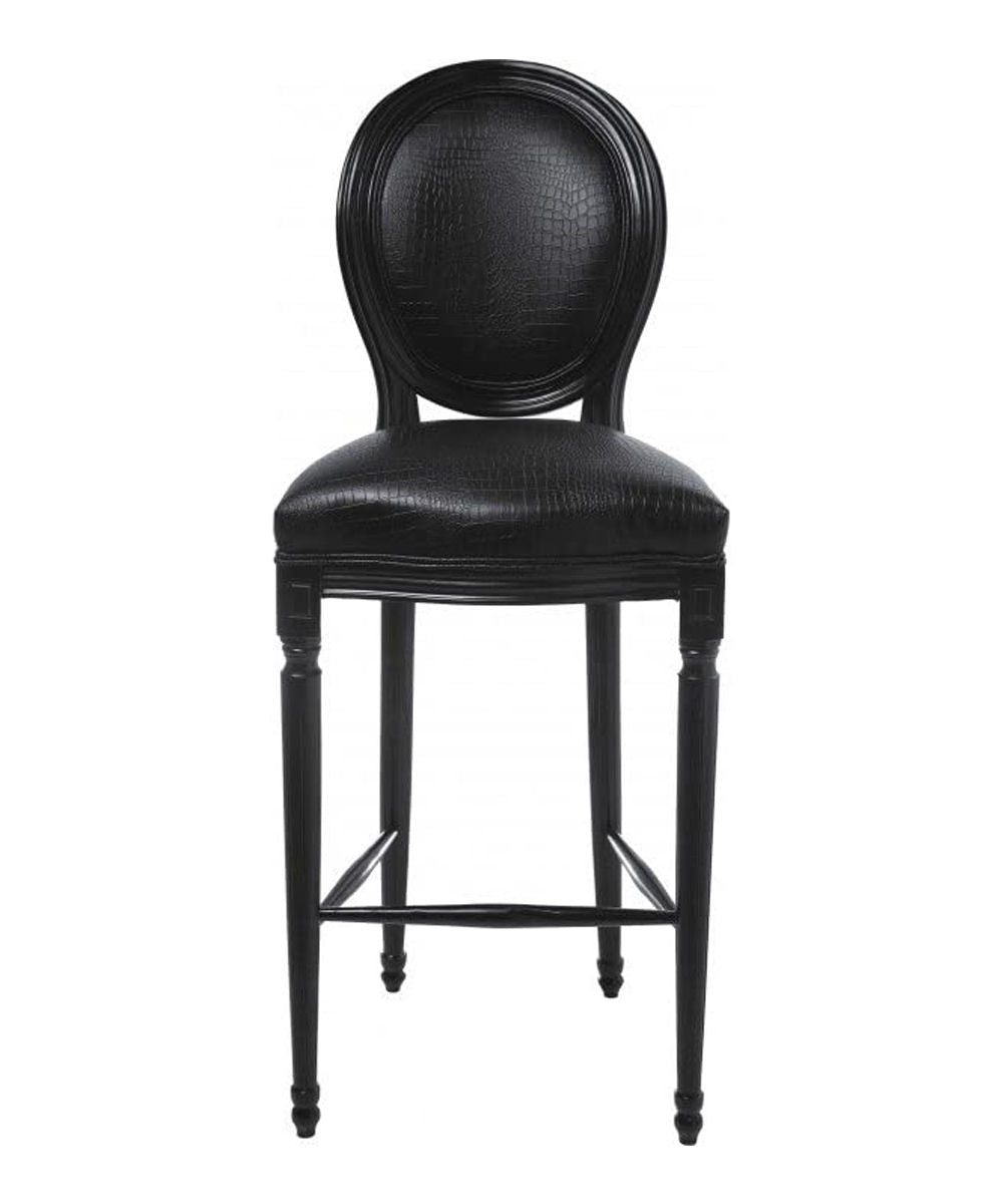 Metropolis Bar Stool Louise, Black