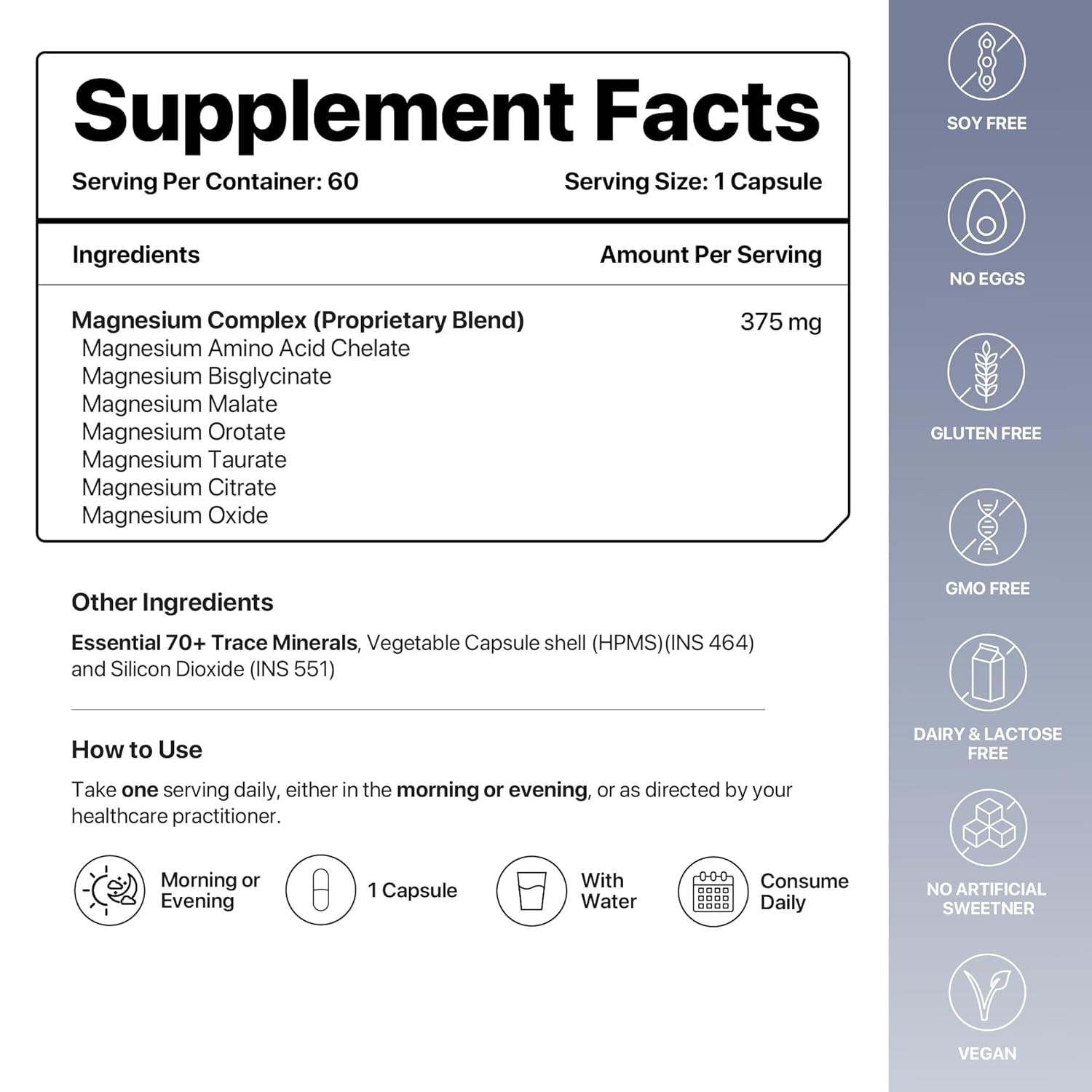 DECODE AGE Mag7 Seven Complex Magnesium 60 Capsules