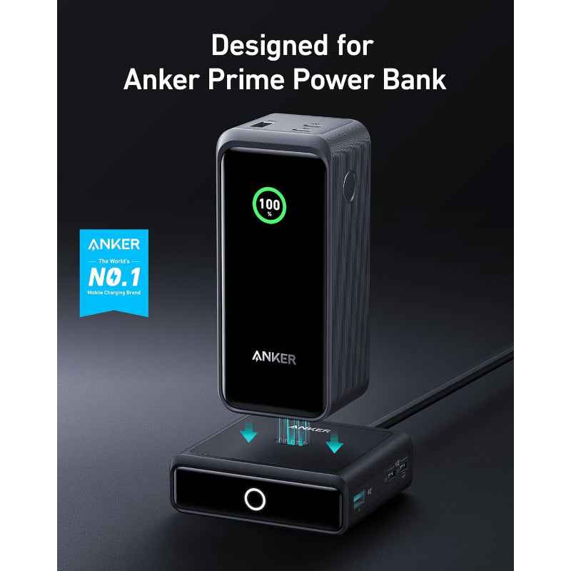 Anker 100W Charging Stand with 2C + 1A Ports, PD Fast Charging, Black
