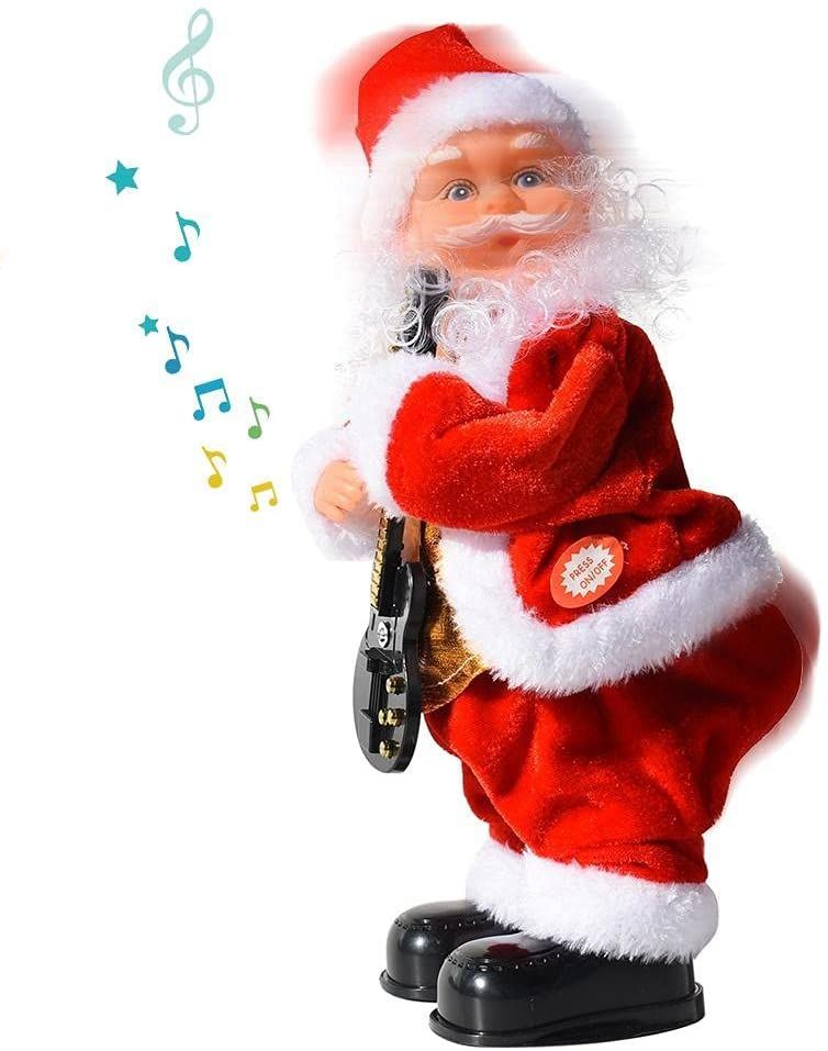 Electric Christmas Santa Claus Toy Hip Shaking Dancing Xmas Santa Dolls Kids Gift