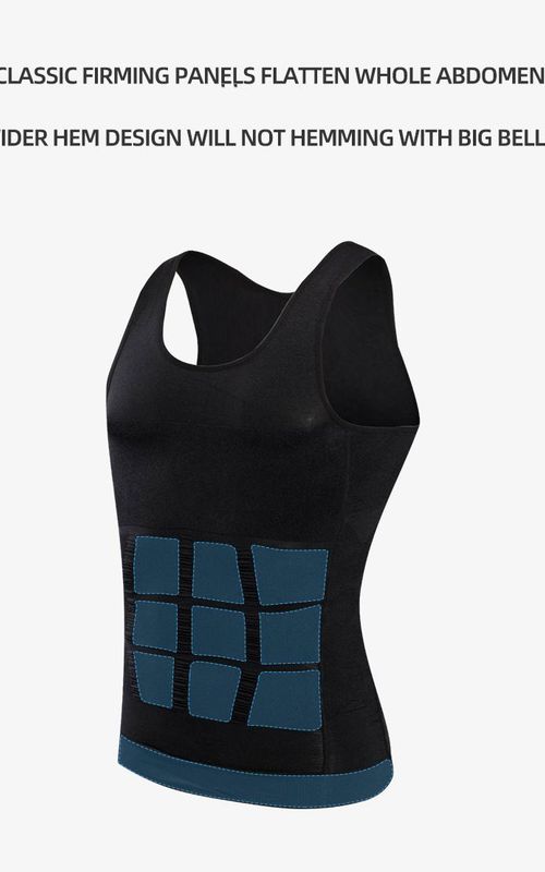 Mens Body Shaping Sweat Sauna Stretch Tummy Control Body Lingerie Tight Shapewear