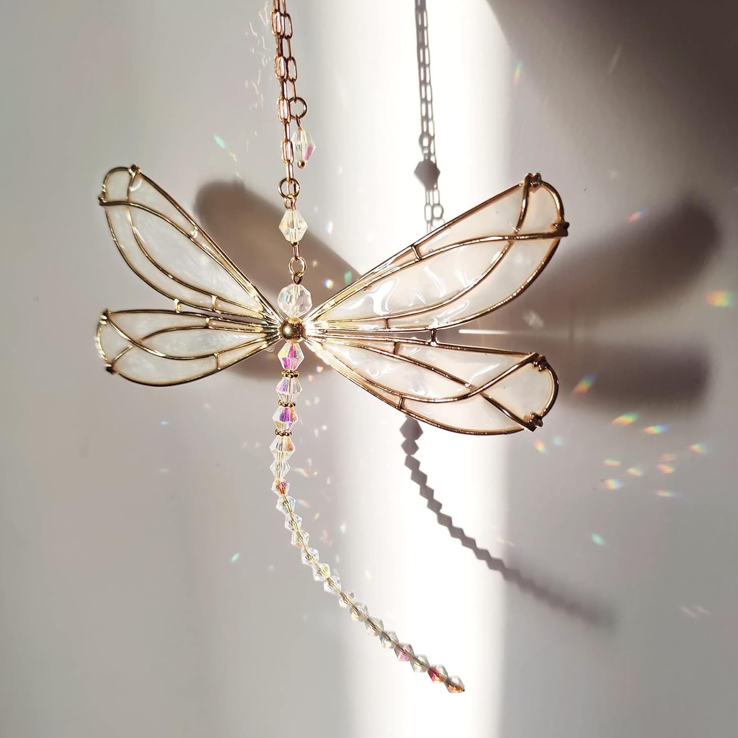 Dragonfly Suncatcher Crystals Sun Catcher Hanging Charm Window Decoration