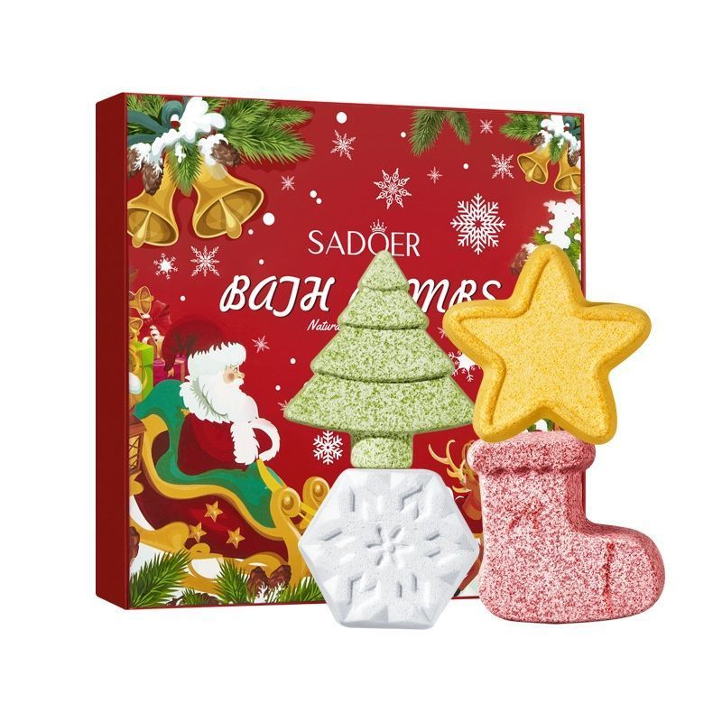 Christmas Bath Salt Ball Gift Set for Deep Cleansing -001-SD12839
