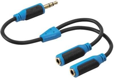 HAMA 108358 مقسم صوت ناعم 3.5 مم ستيريو