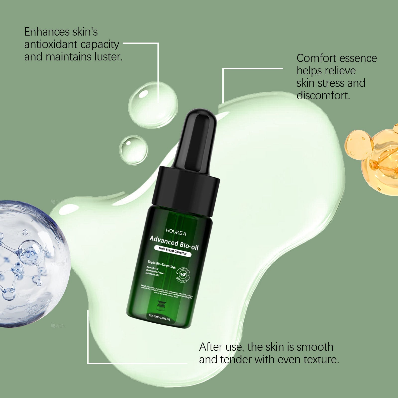 De-Yu Care Essence, Gentle Skin Care for Brightening, Soothing, Moisturizing ,20ml