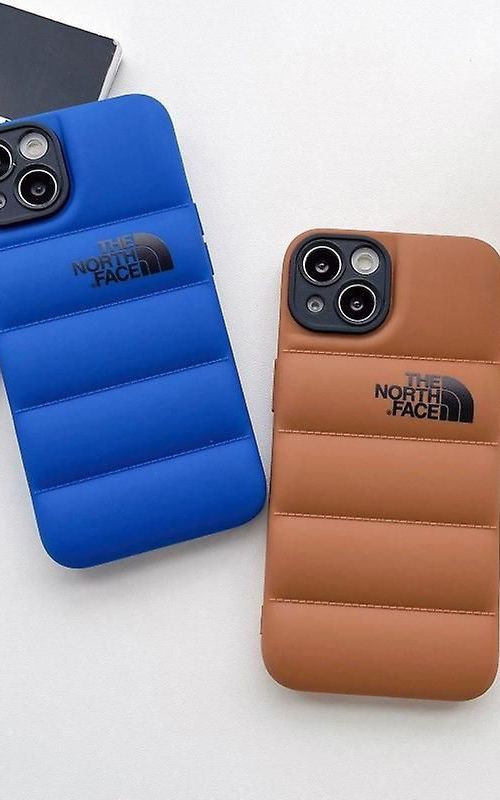 For iPhone 12/12 Pro/12 Pro Max - Winter Down Jacket 3D Puffer Soft Cloth Phone Case