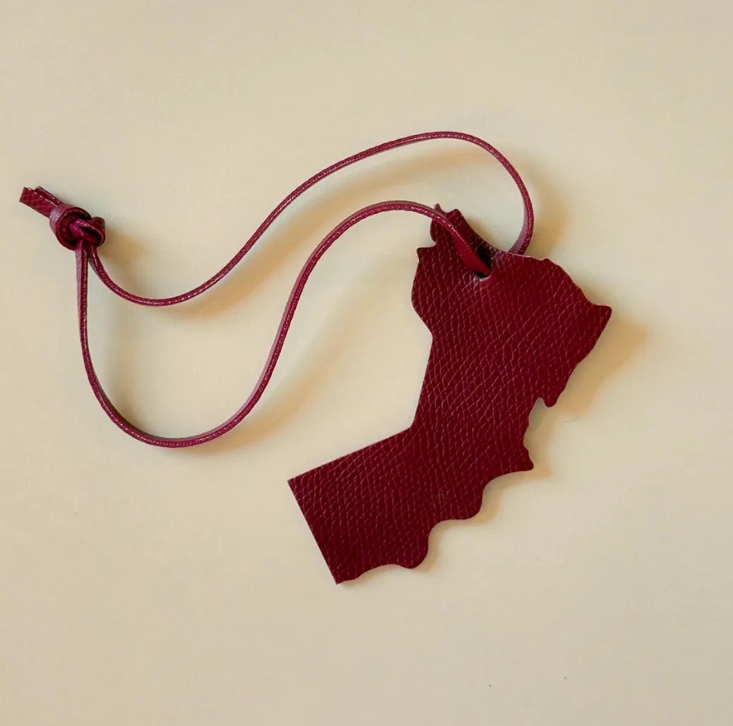 Sultanate of Oman Map Leather Charm