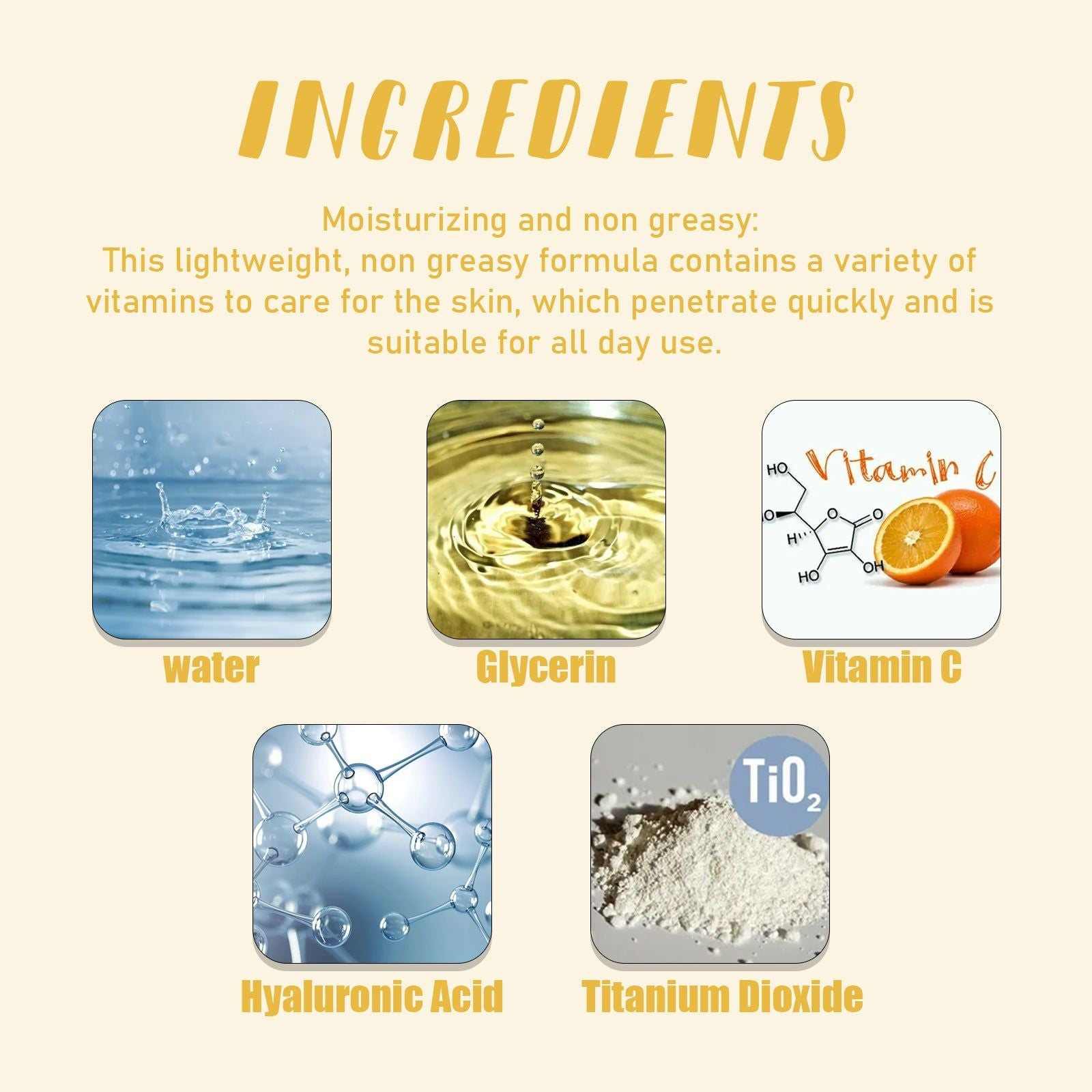 Brightening Cream for Glowing Skin, Improve Blemishes, Hydrating, Non-Greasy, Instant Radiance ,50g