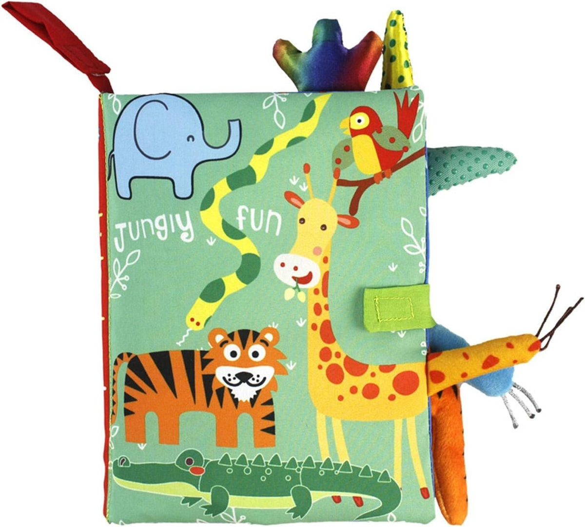 Baby Cloth Book Toy Early Development Interactive Stroller Soft Toys for Infant Baby 0-3-6-12-18 Months