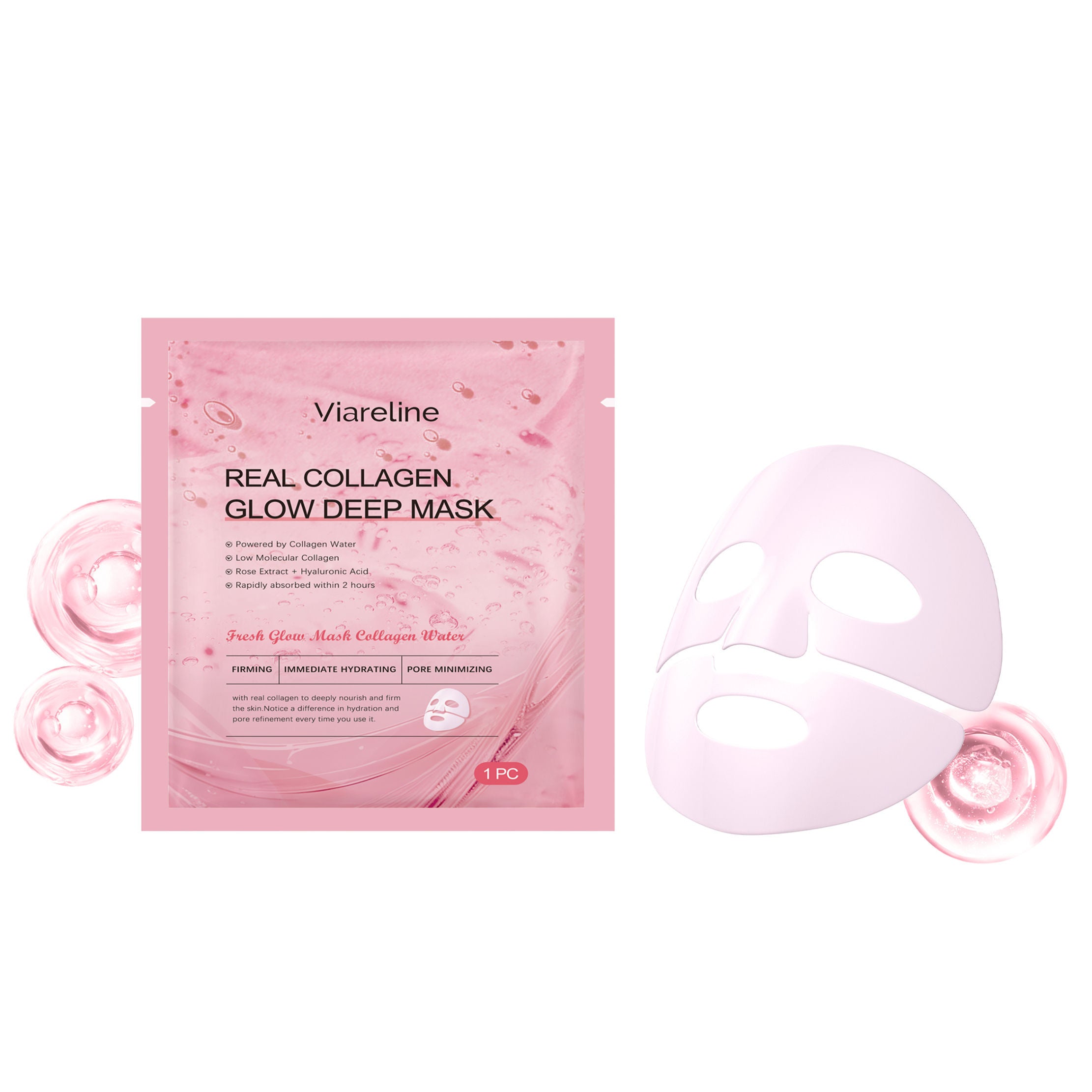 Collagen Moisturizing Mask, Hydrating, Lifting, Deep Nourishment, Glow ,1pcs