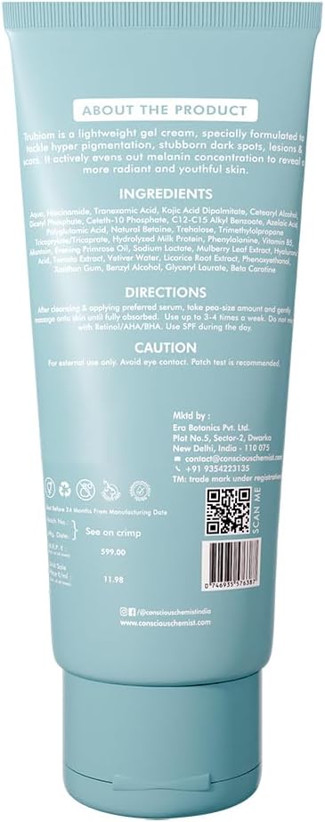 Conscious Chemist Kojic Acid Face Cream | 50g | - Trubiom