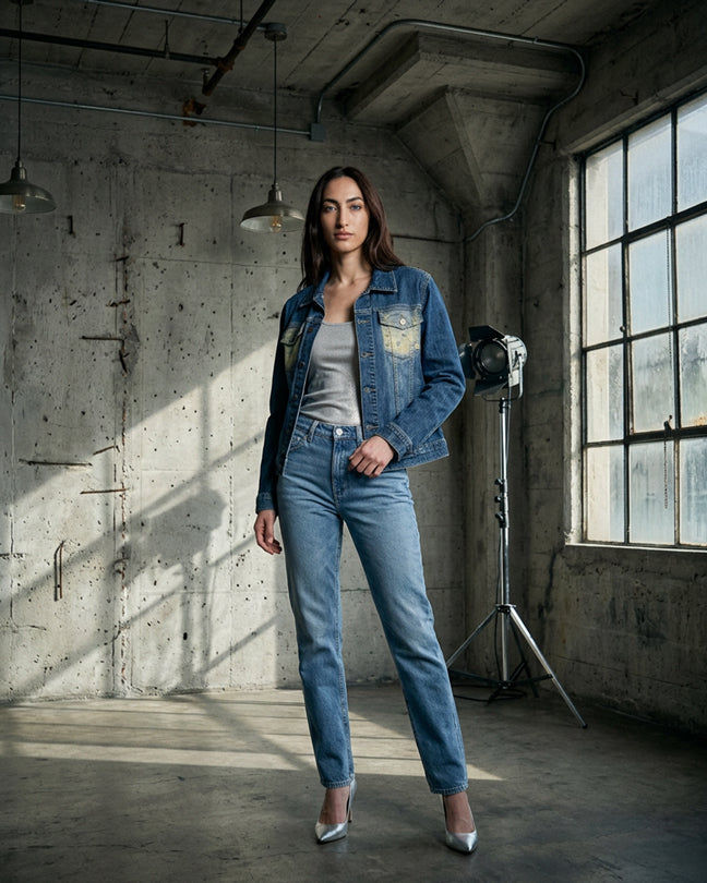 By Carmenzo Magic star jeans jacket