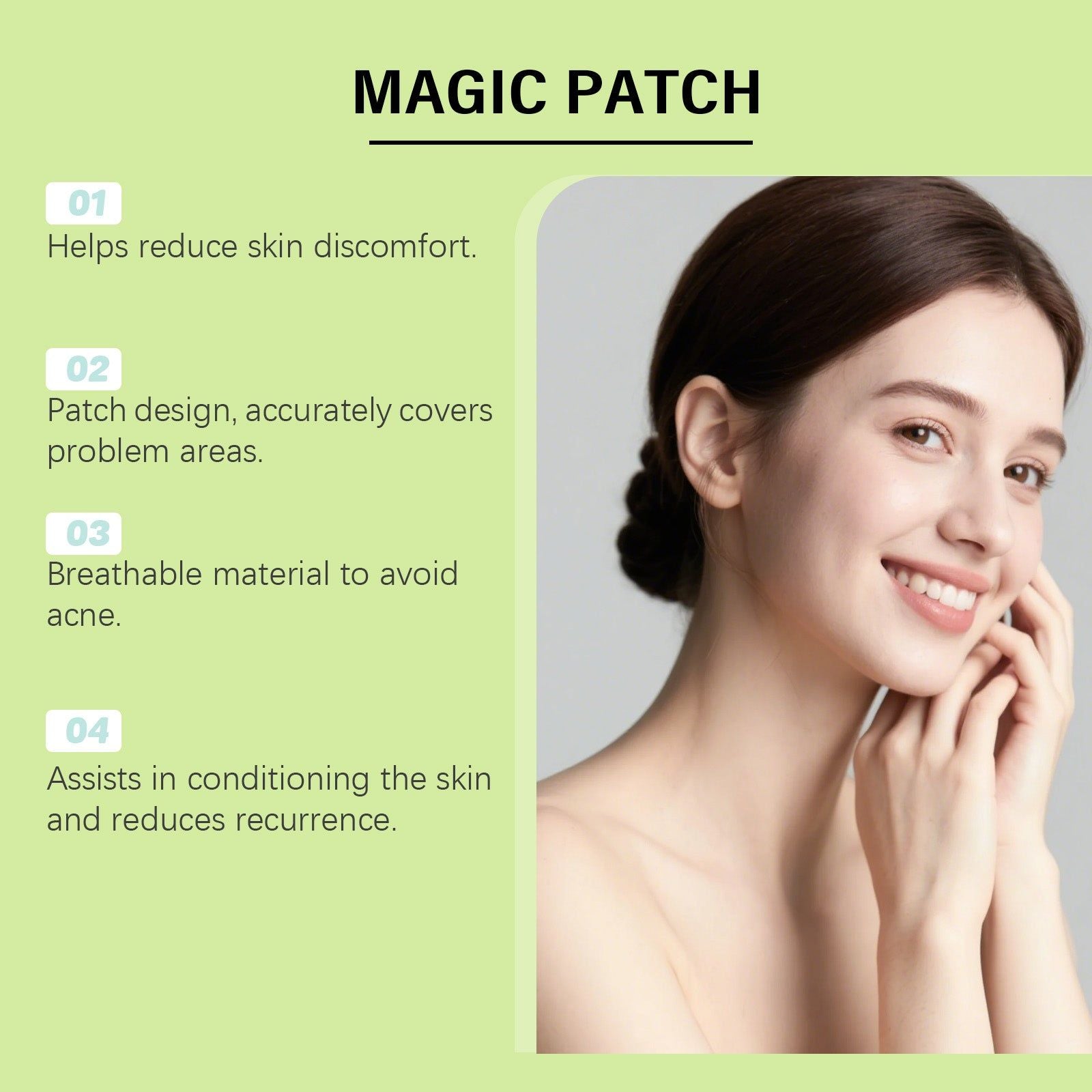 Clear Acne Patches for Facial Care, Fading Blackheads, Moisturizing, Gentle Skin Repair ,144pcs