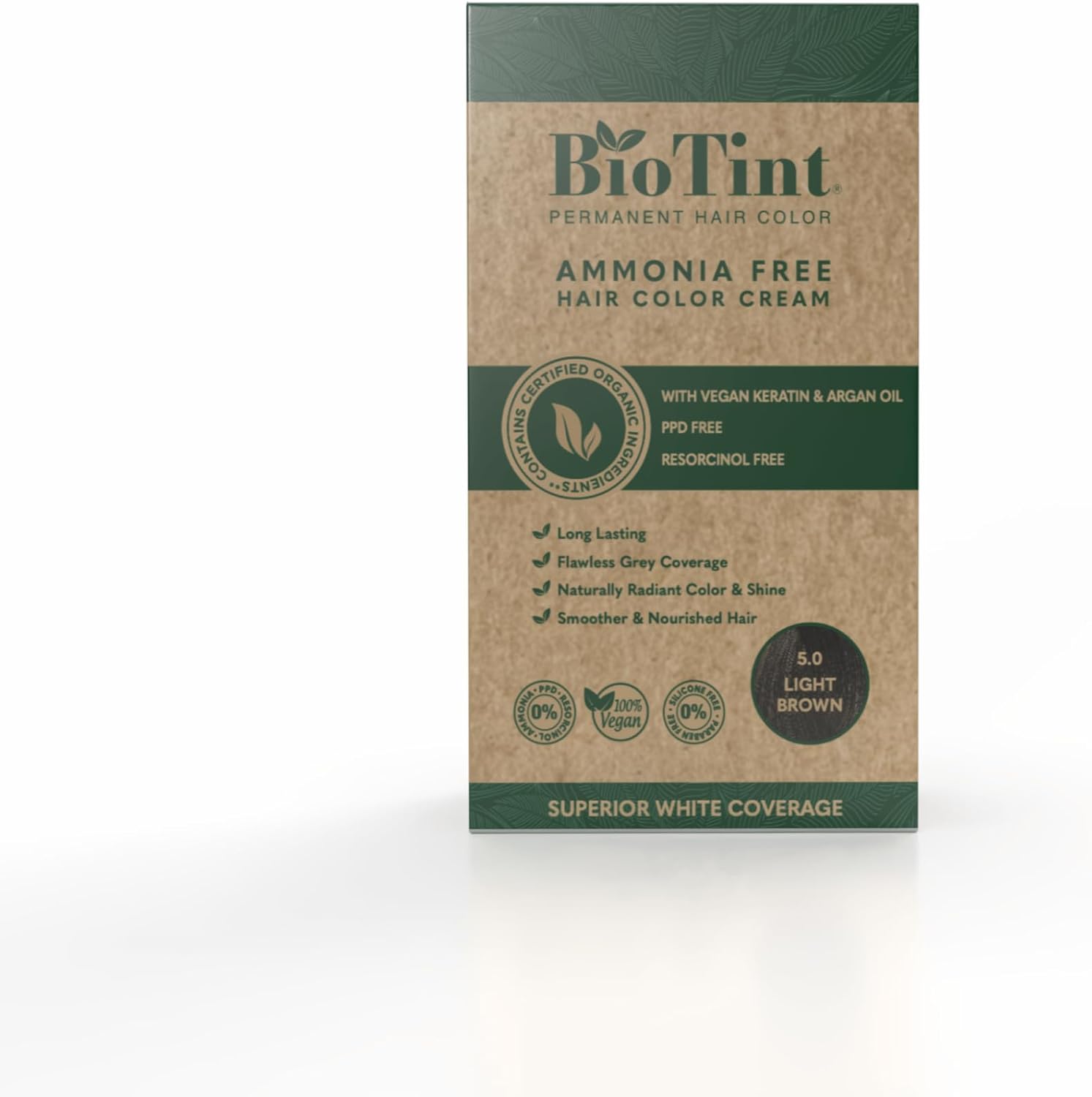 Biotint Permanent Hair Color 5.0 Light Brown 1'S 191092