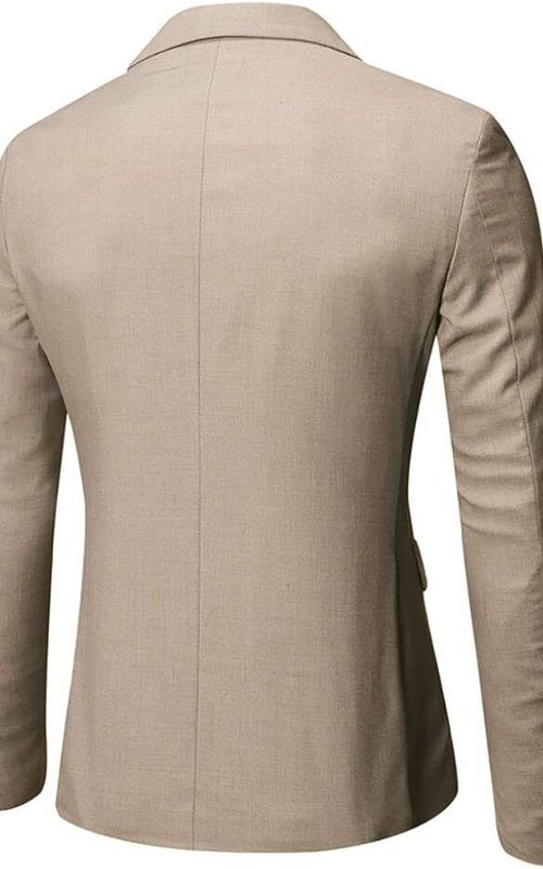 Beige Coat Pant Vest Tuxedo, Elegant Formal Suit for Weddings