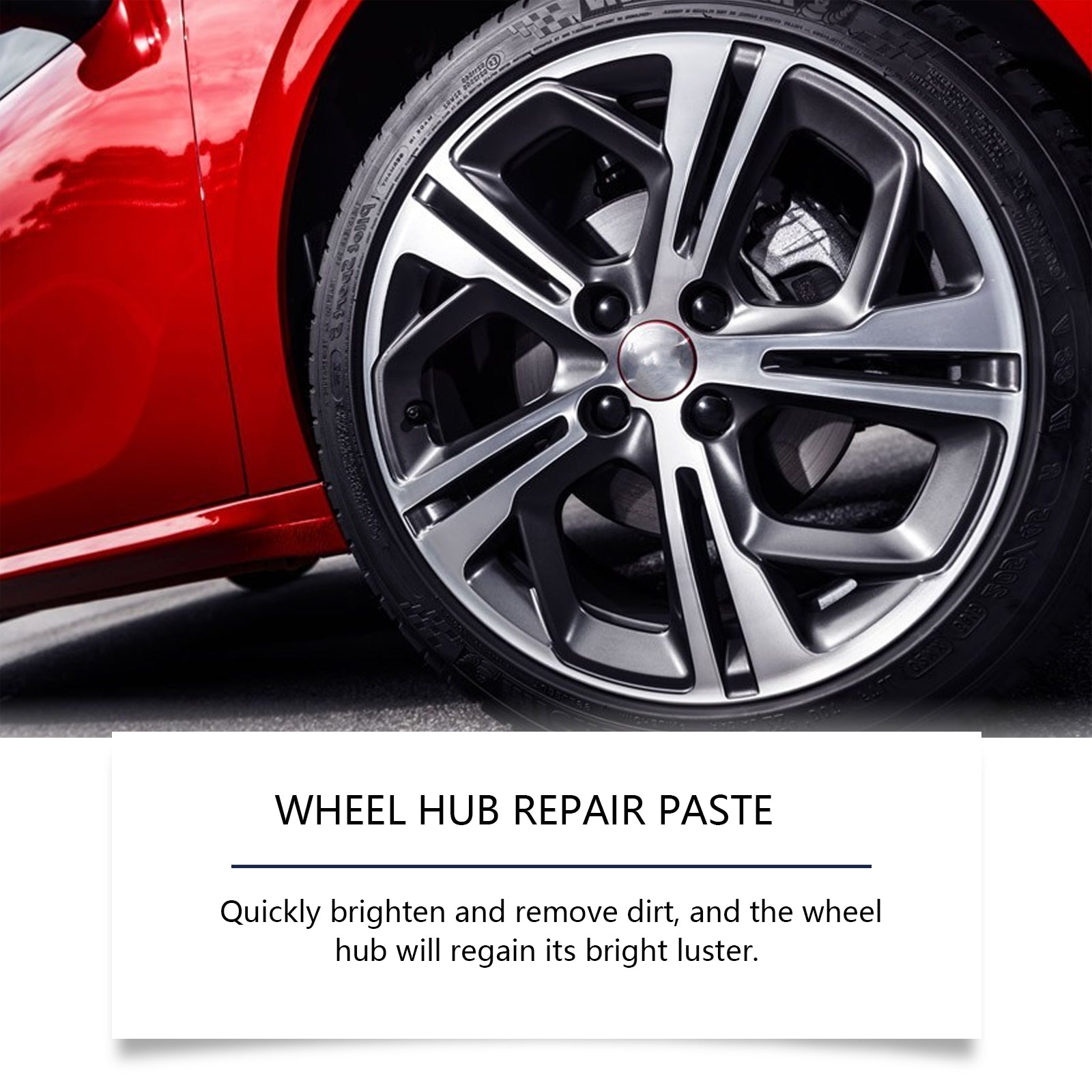 Car Wheel Hub Care Paste, Automotive Supplies, Rust Removal, Brightening, Easy Polishing ,1set