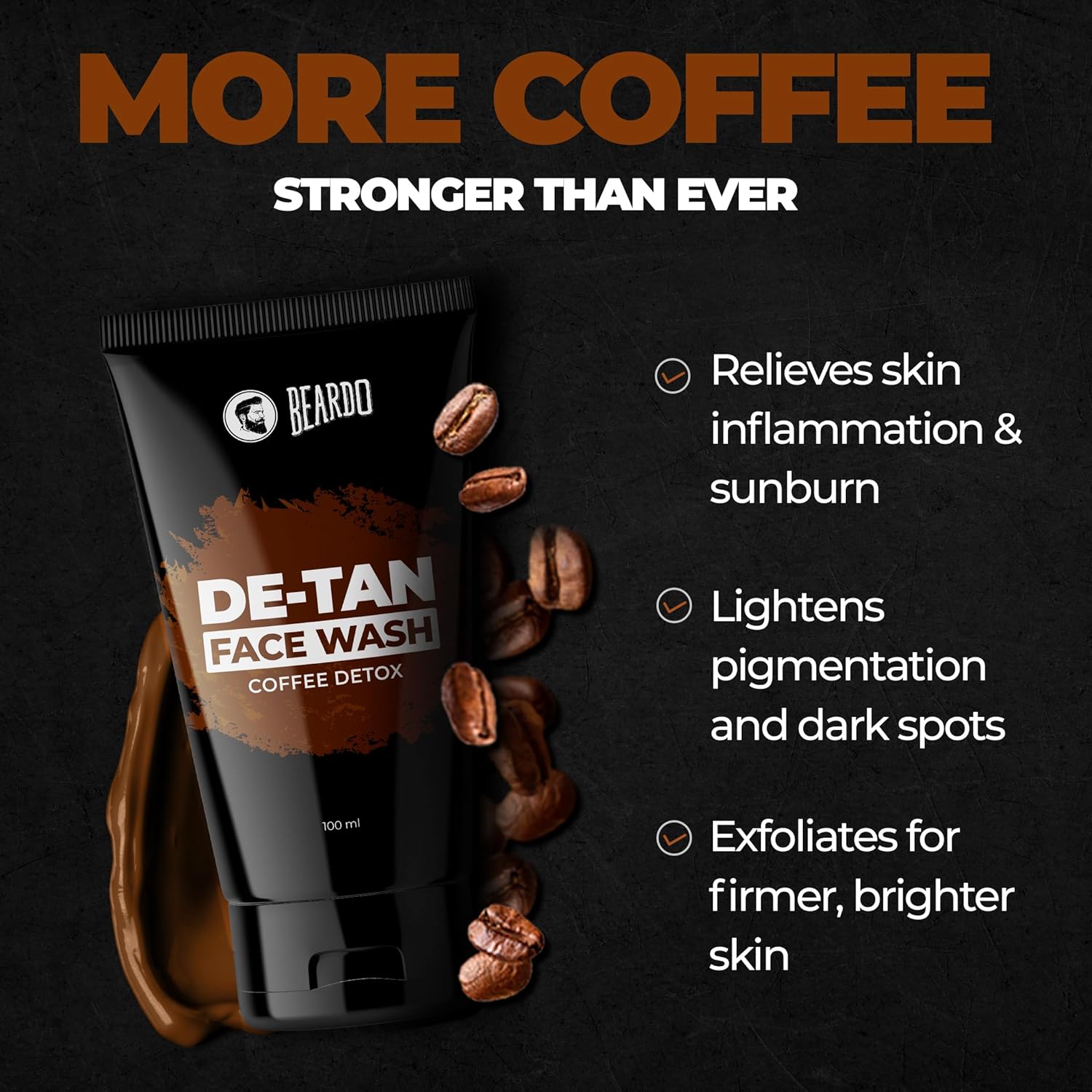 Beardo DeTan Coffee Face Wash 50 dia 100ml
