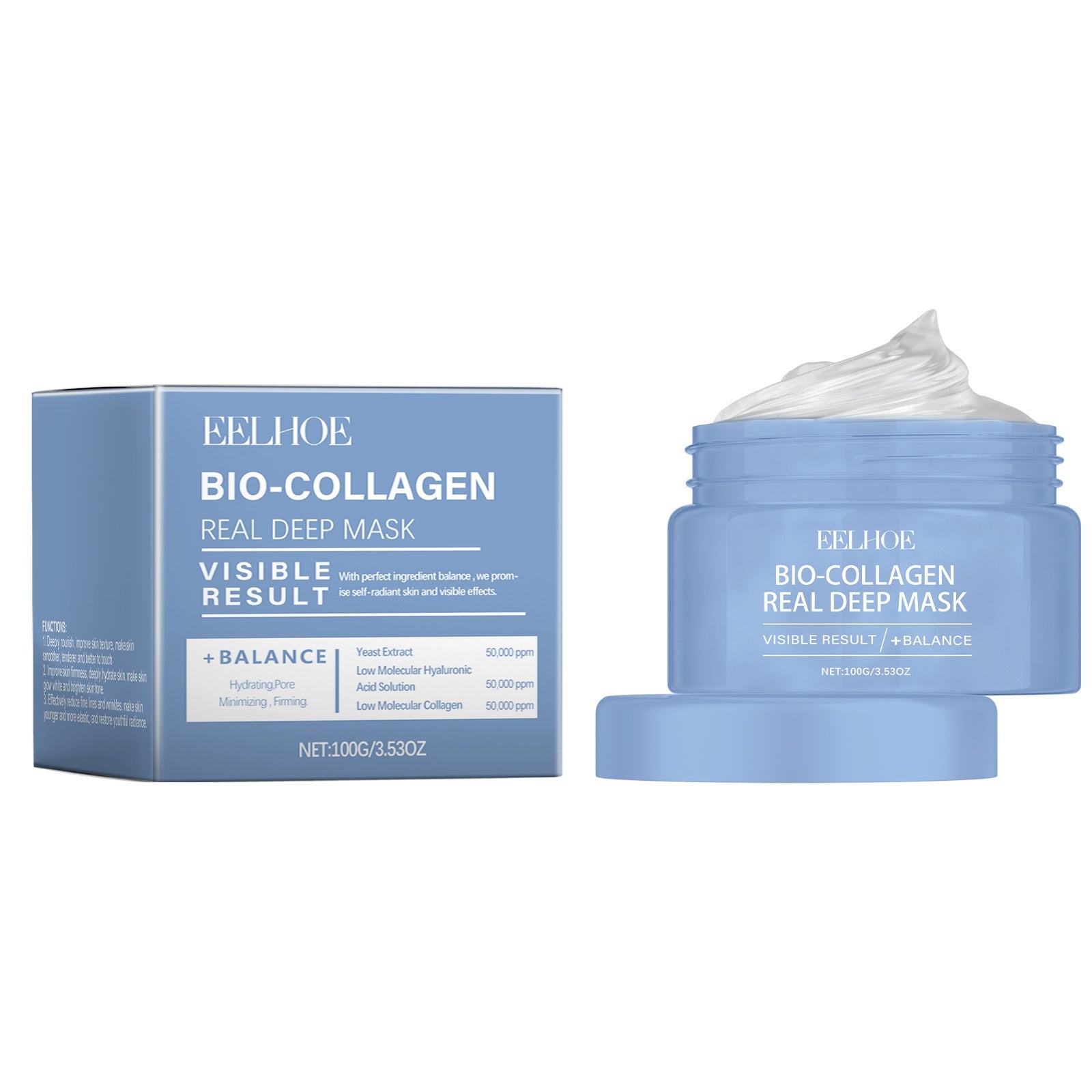 Collagen Peel Mask for Deep Hydration, Skin Firming, Facial Care ,100g