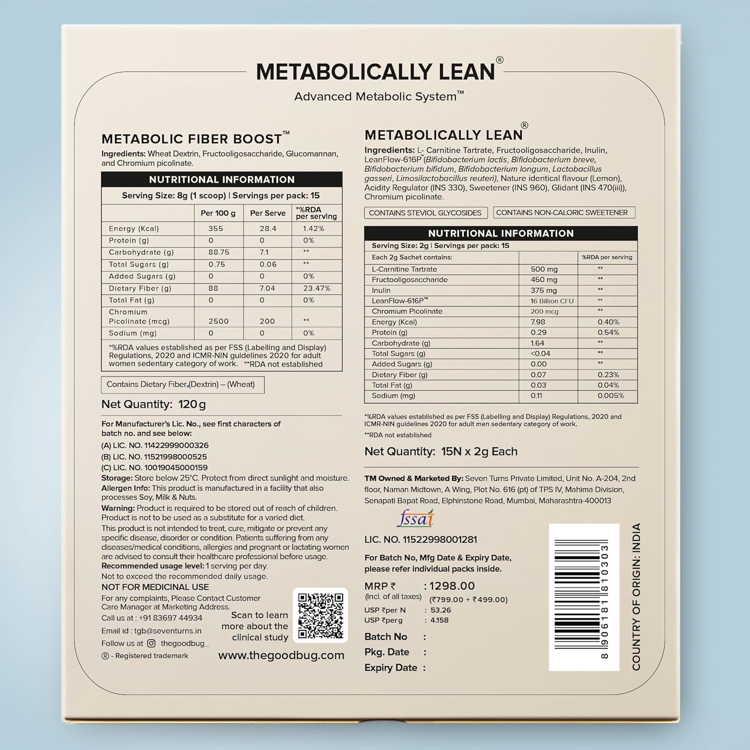 The Good Bug Metabolically Lean: Advance Metabolic System