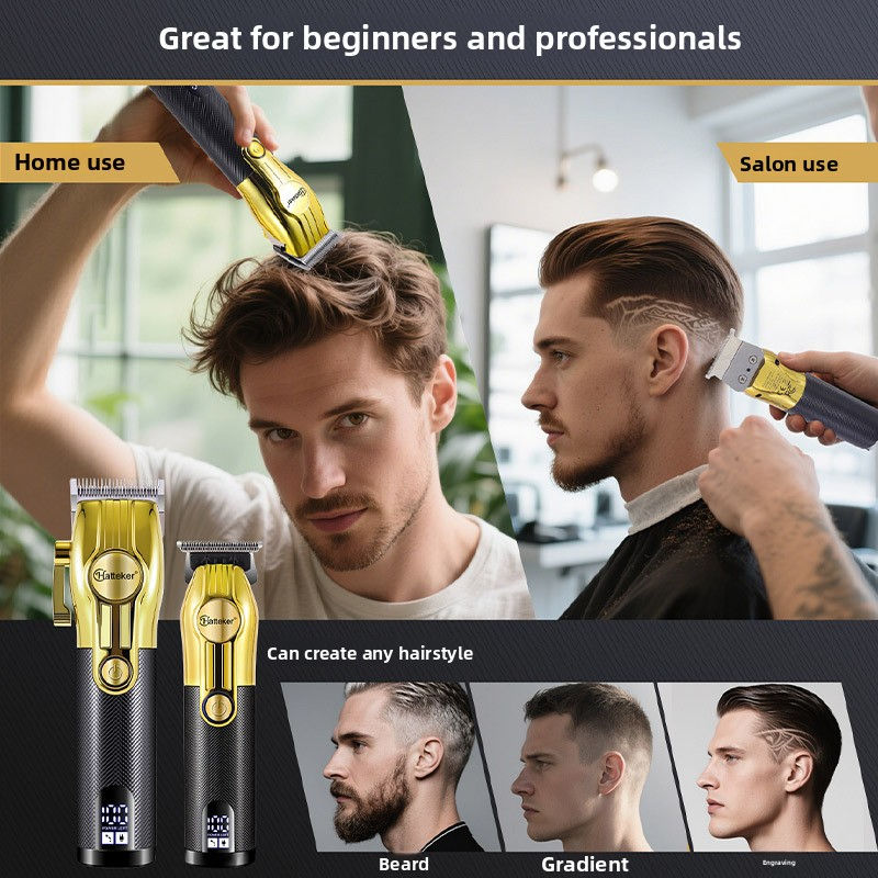 Dual Electric Hair Clipper Set USB Rechargeable
